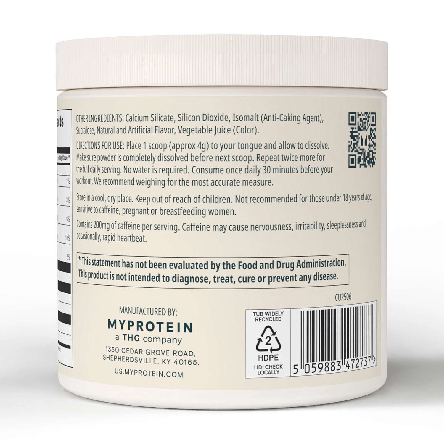 Myprotein - Origin Fast Melt Pre-Workout Powder - Cherry (18