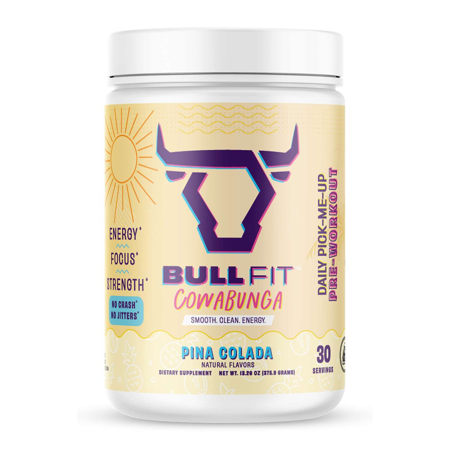 Cowabunga Pre-Workout - Pina Colada (30 Servings)  | GNC