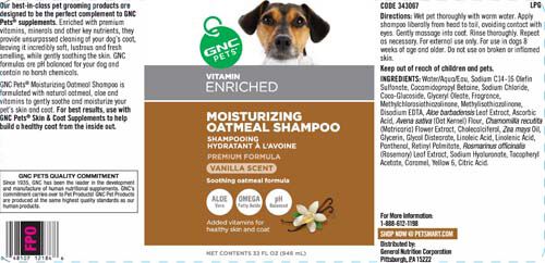 gnc oatmeal shampoo