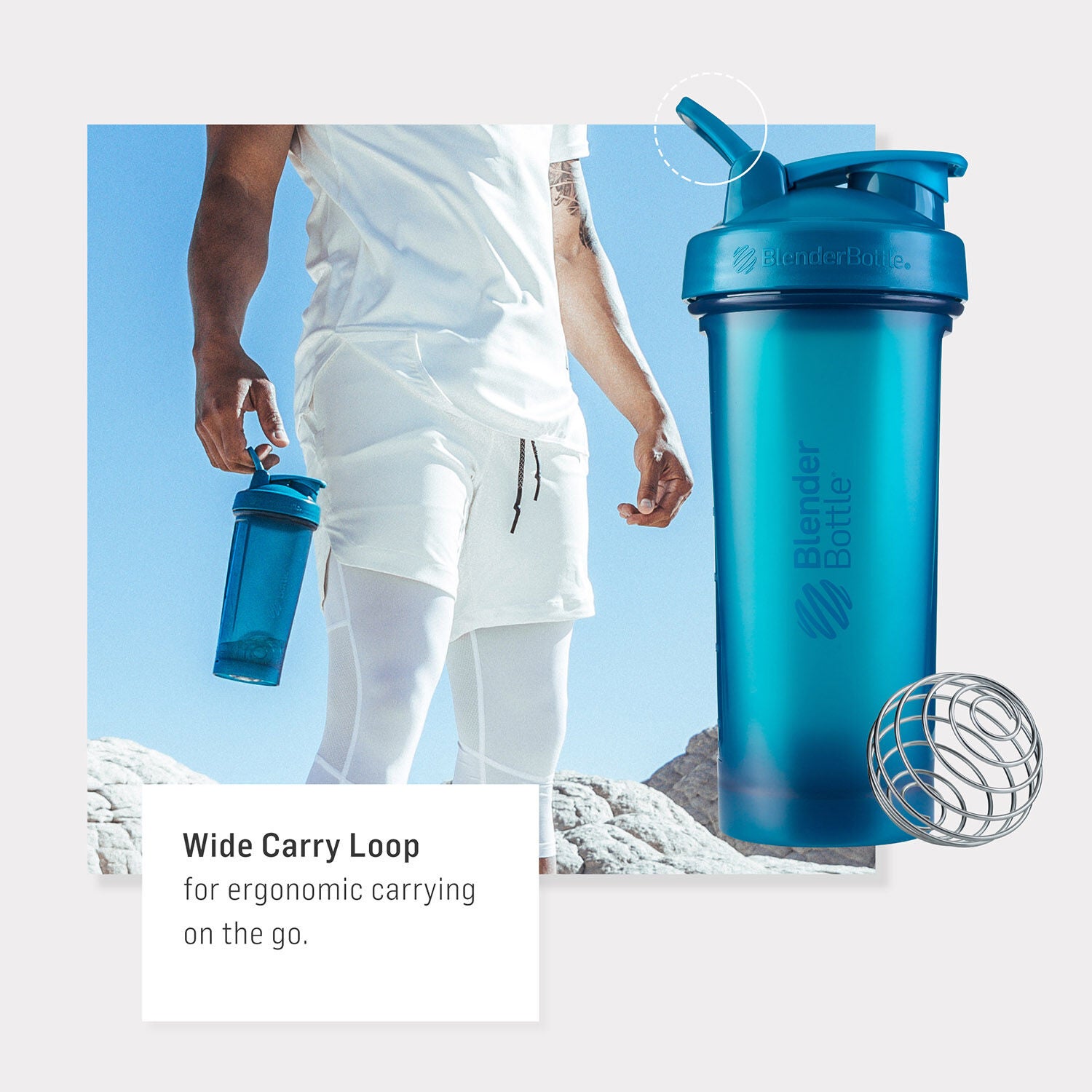 Neuropati bryder ud bilag BlenderBottle Classic V2 45oz Protein Shaker Bottle - Ocean | GNC