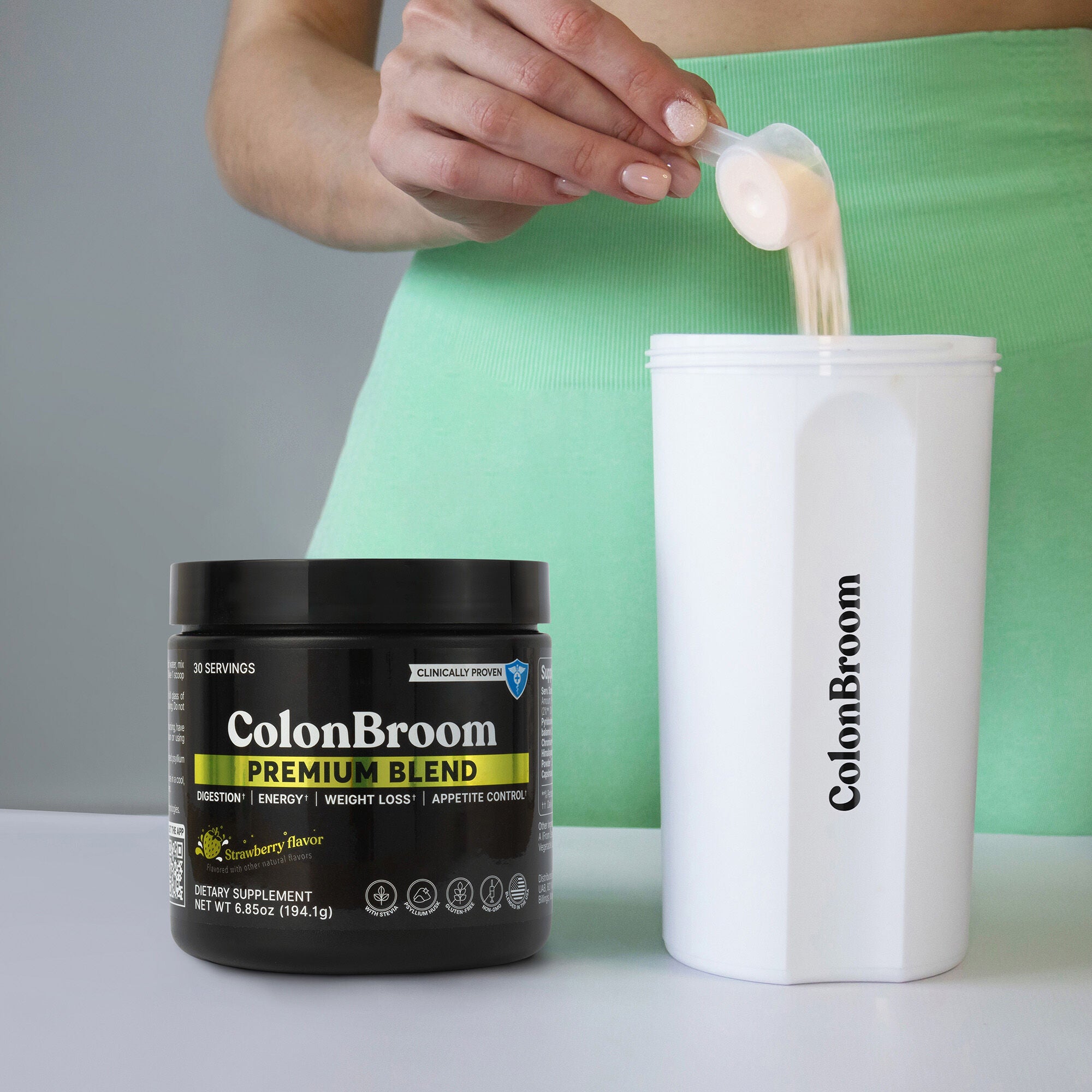 ColonBroom Psyllium Premium Blend - Strawberry (6.85oz)  | GNC