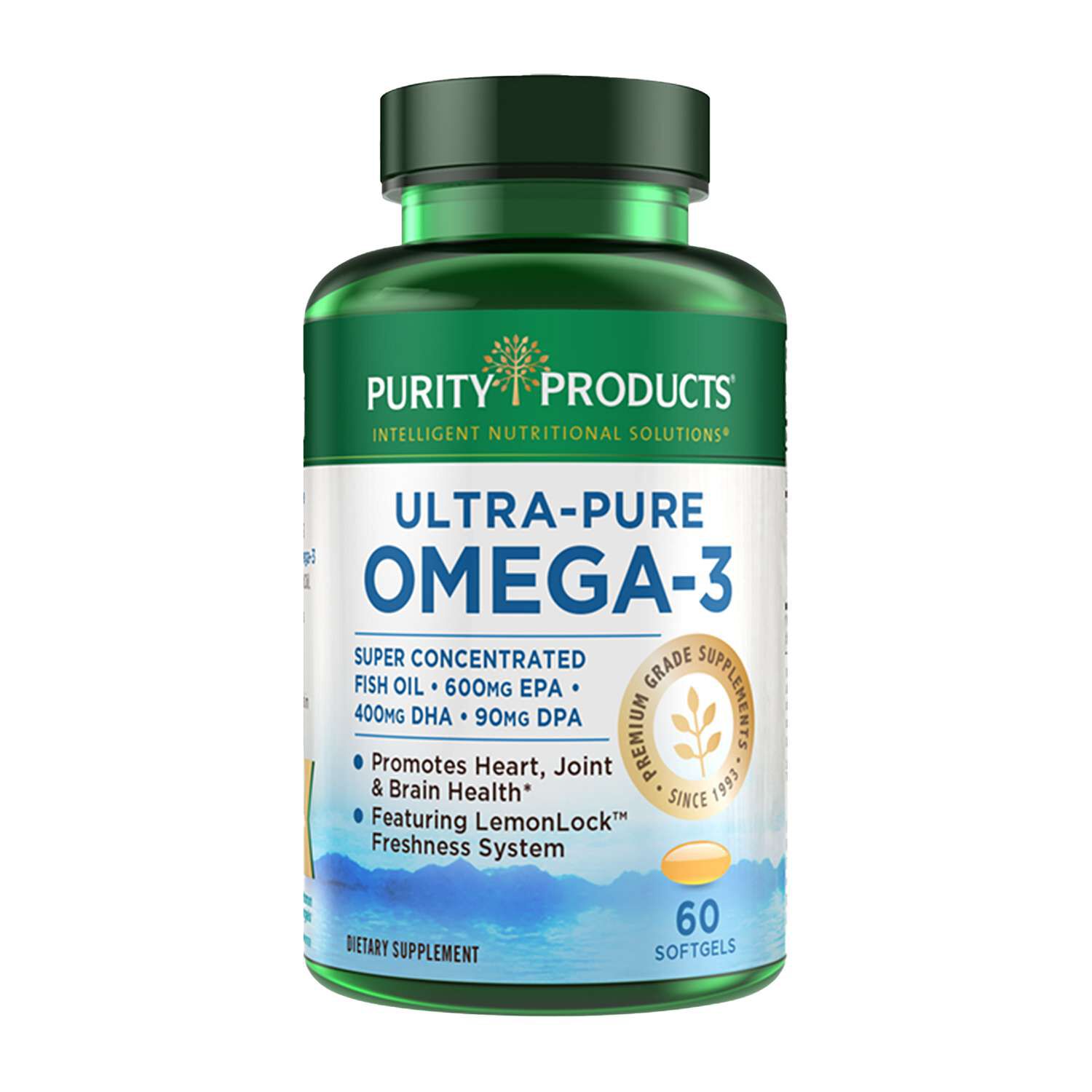 Ultra - Pure Omega - 3 - 60 Softgels (30 Servings)  | GNC