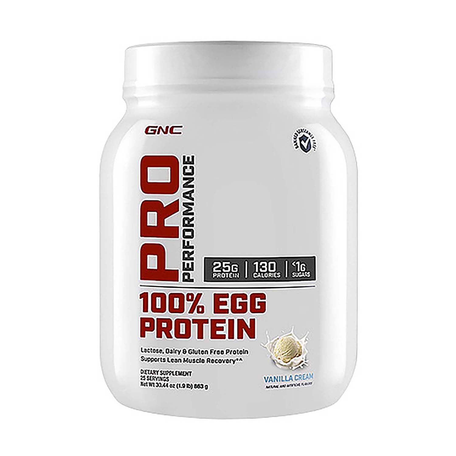 100 Egg Protein Vanilla Ice Cream Vanilla Ice Cream GNC