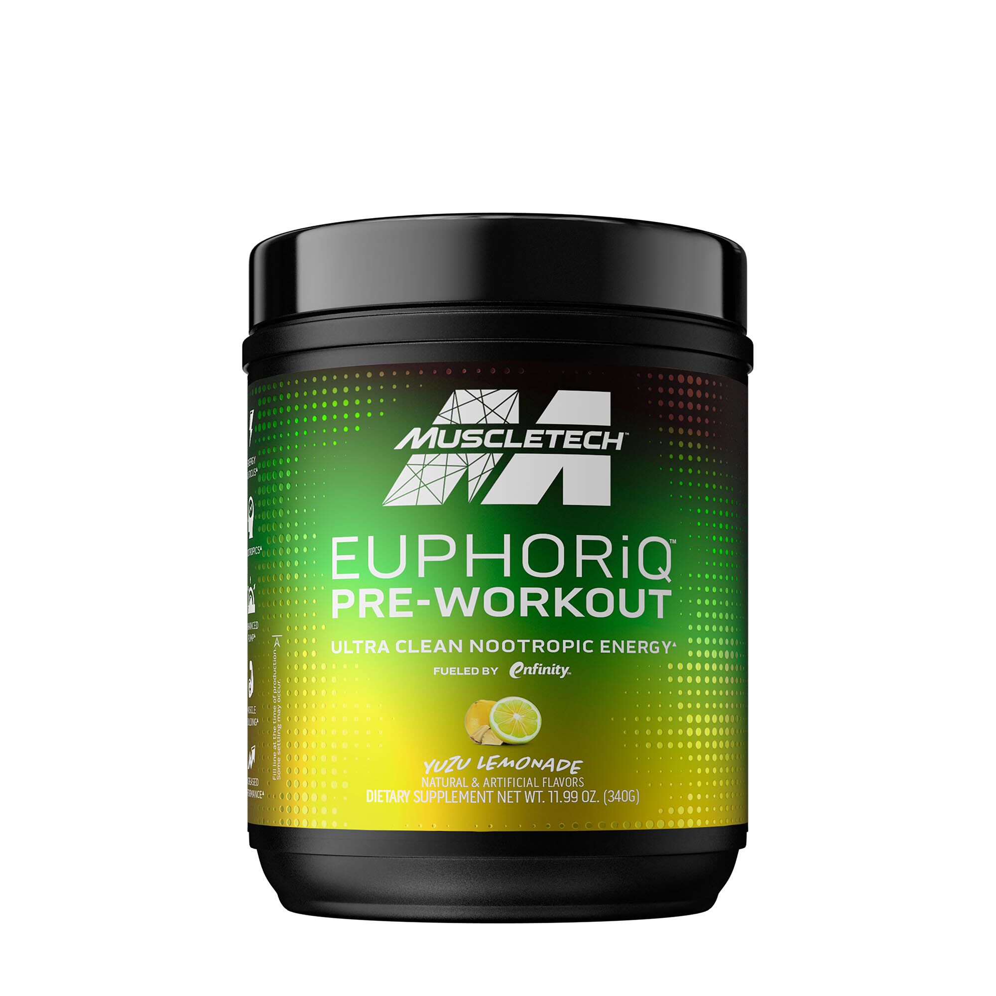 EuphoriQ™ Nootropic Energy PreWorkout Yuzu Lemonade (20 Servings