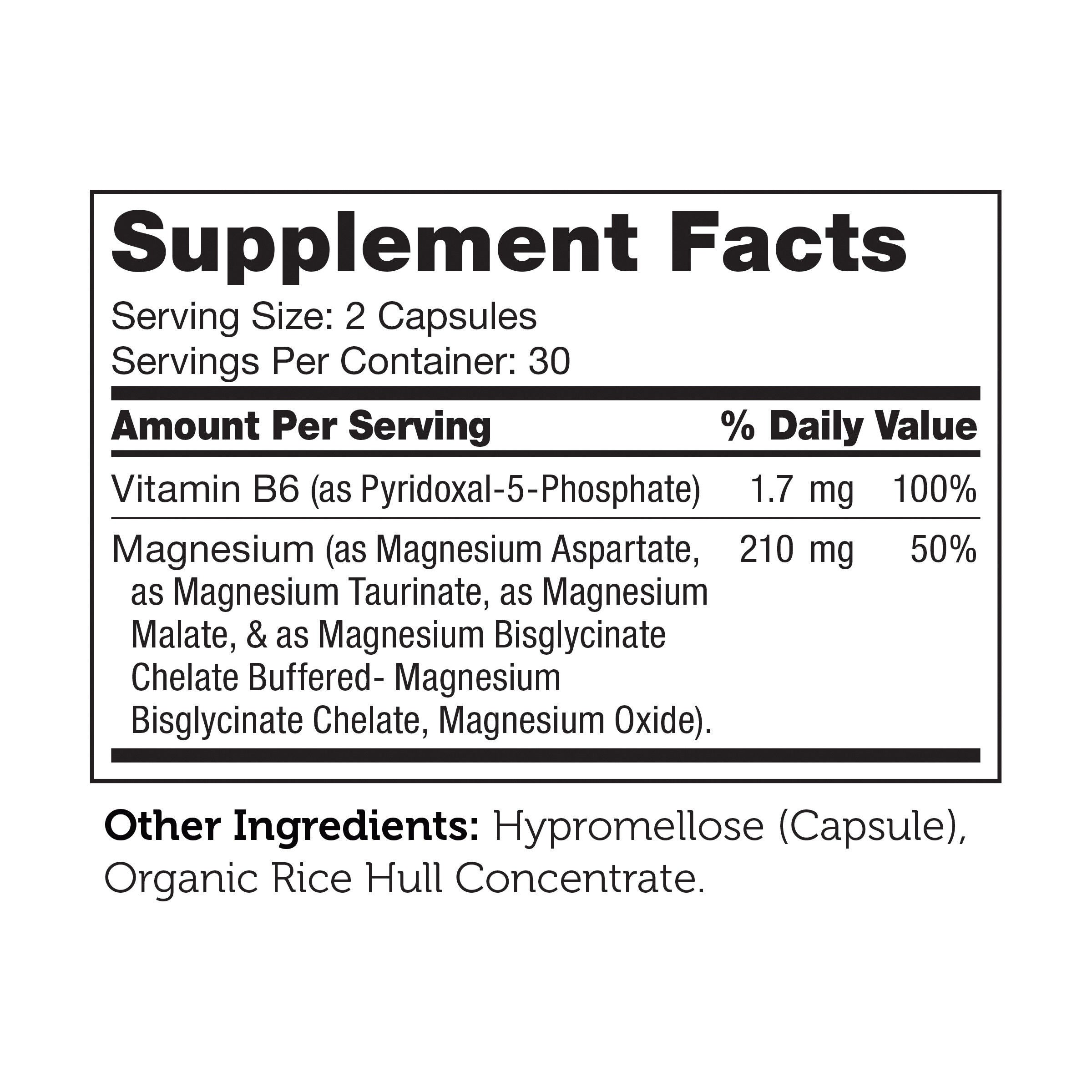 Magnesium Complex - 60 Capsules (30 Servings)  | GNC