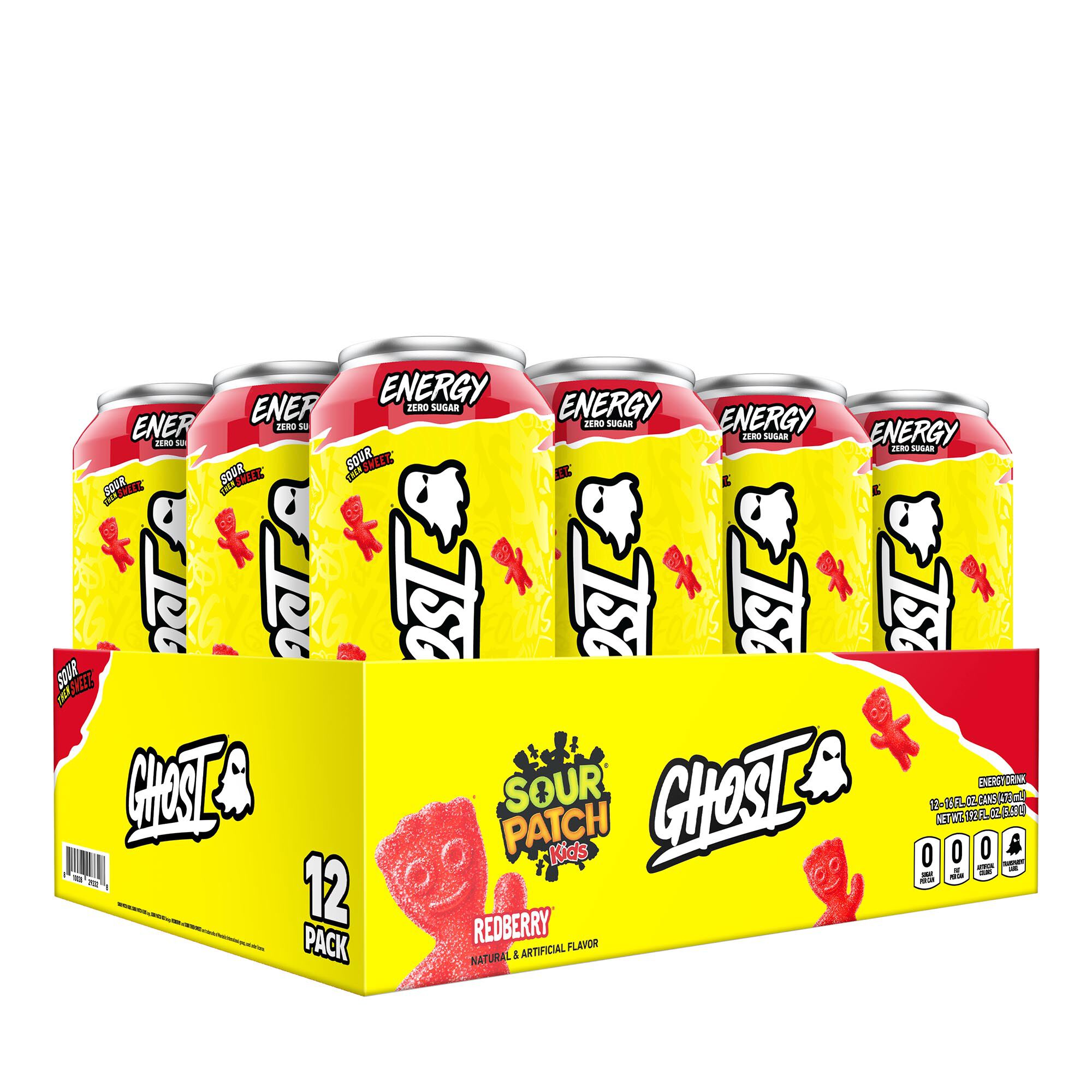 GHOST Hydration Mix - SOUR PATCH KIDS REDBERRY (24 Sticks)