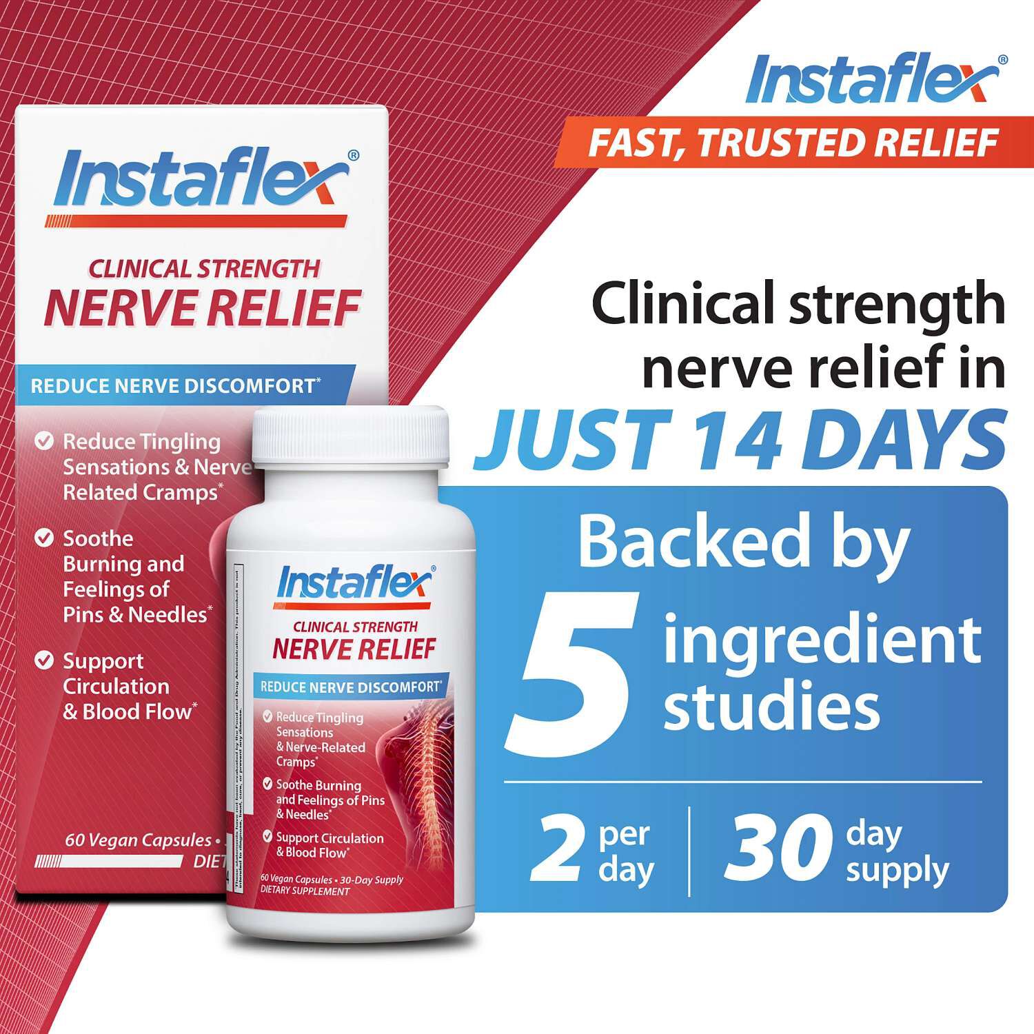 Nerve Relief - 60 Capsules (30 Servings)