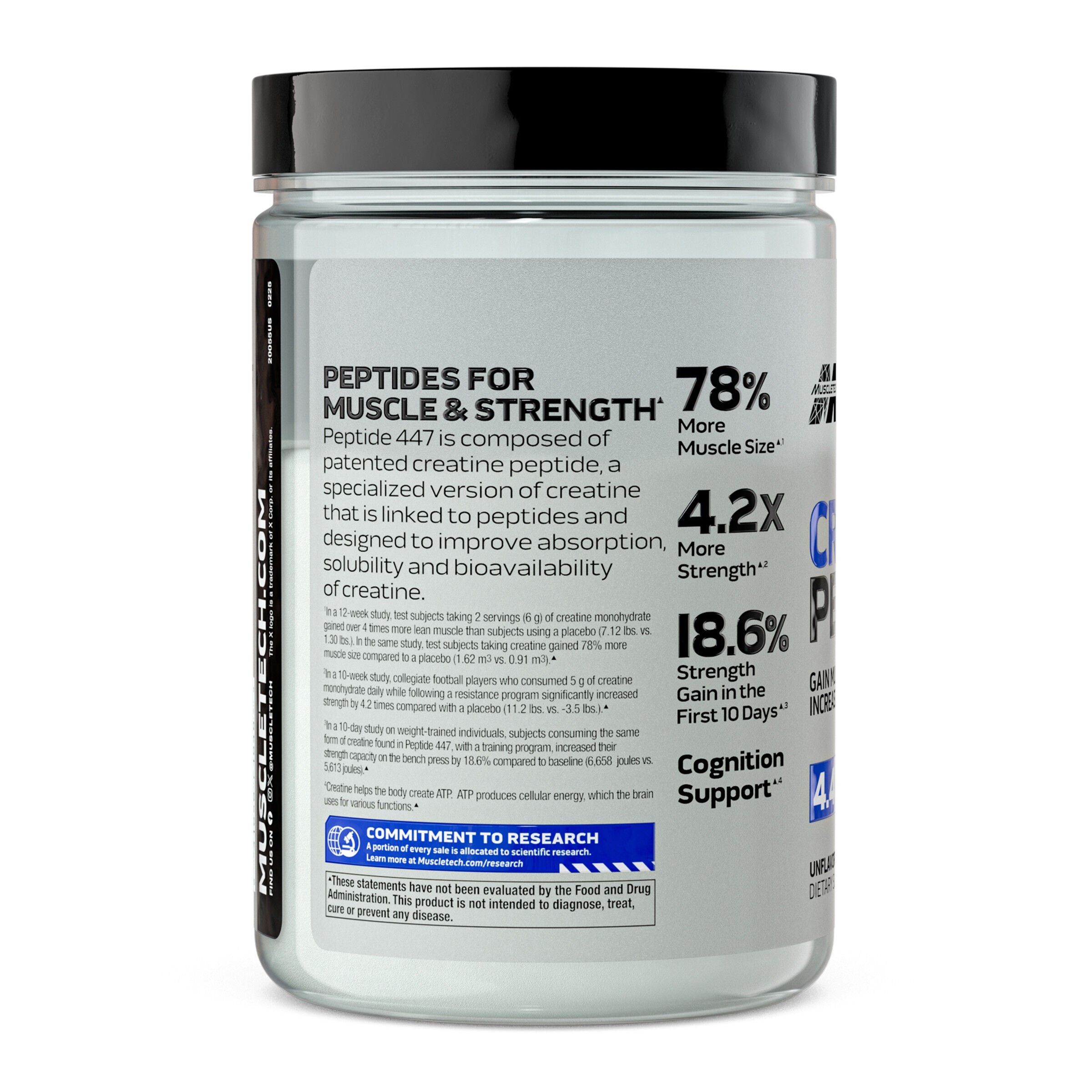 Creatine Peptide 447 - Unflavored (30 Servings)