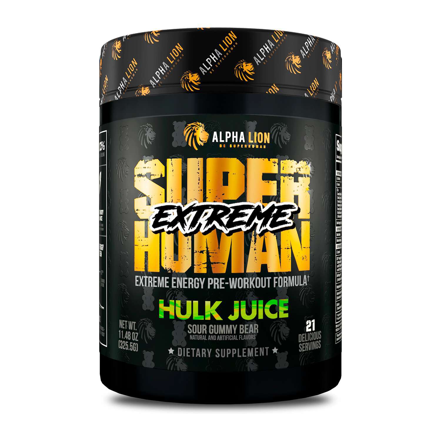Superhuman Extreme - Sour Gummy Bear(21 Servings) Sour Gummy Bear | GNC