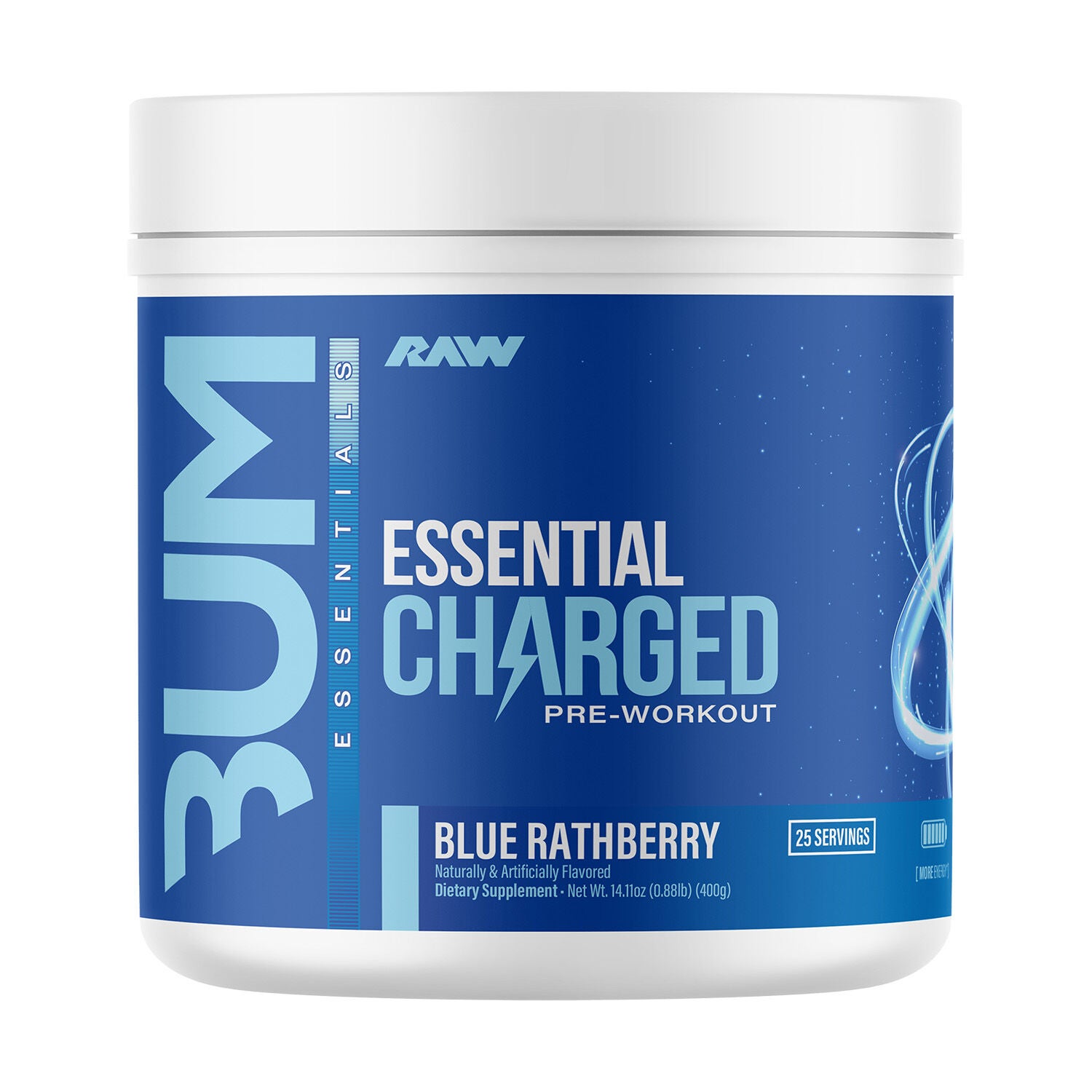 Essential Charged Preworkout - Blue Rathberry (25 Servings)  | GNC