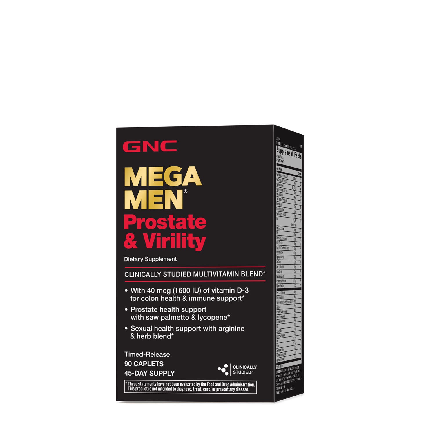 Prostate and Virility Multivitamin - 90 Caplets (45 Servings)  | GNC