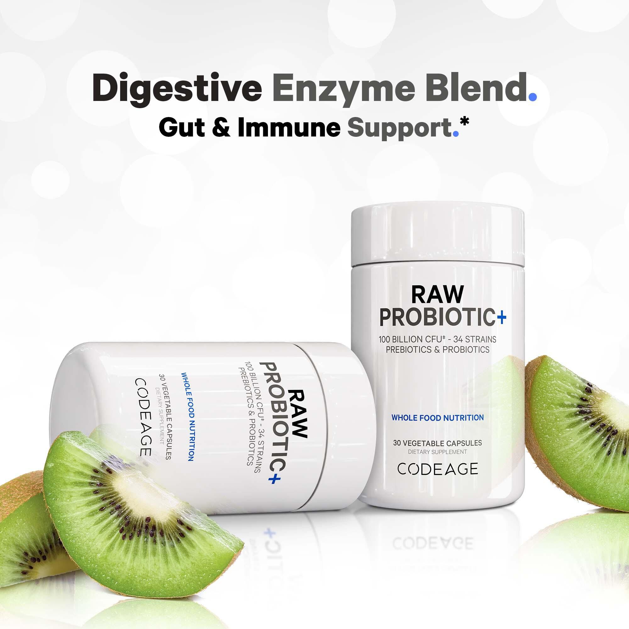 Raw Probiotic+ - 30 Vegetable Capsules (30 Servings)