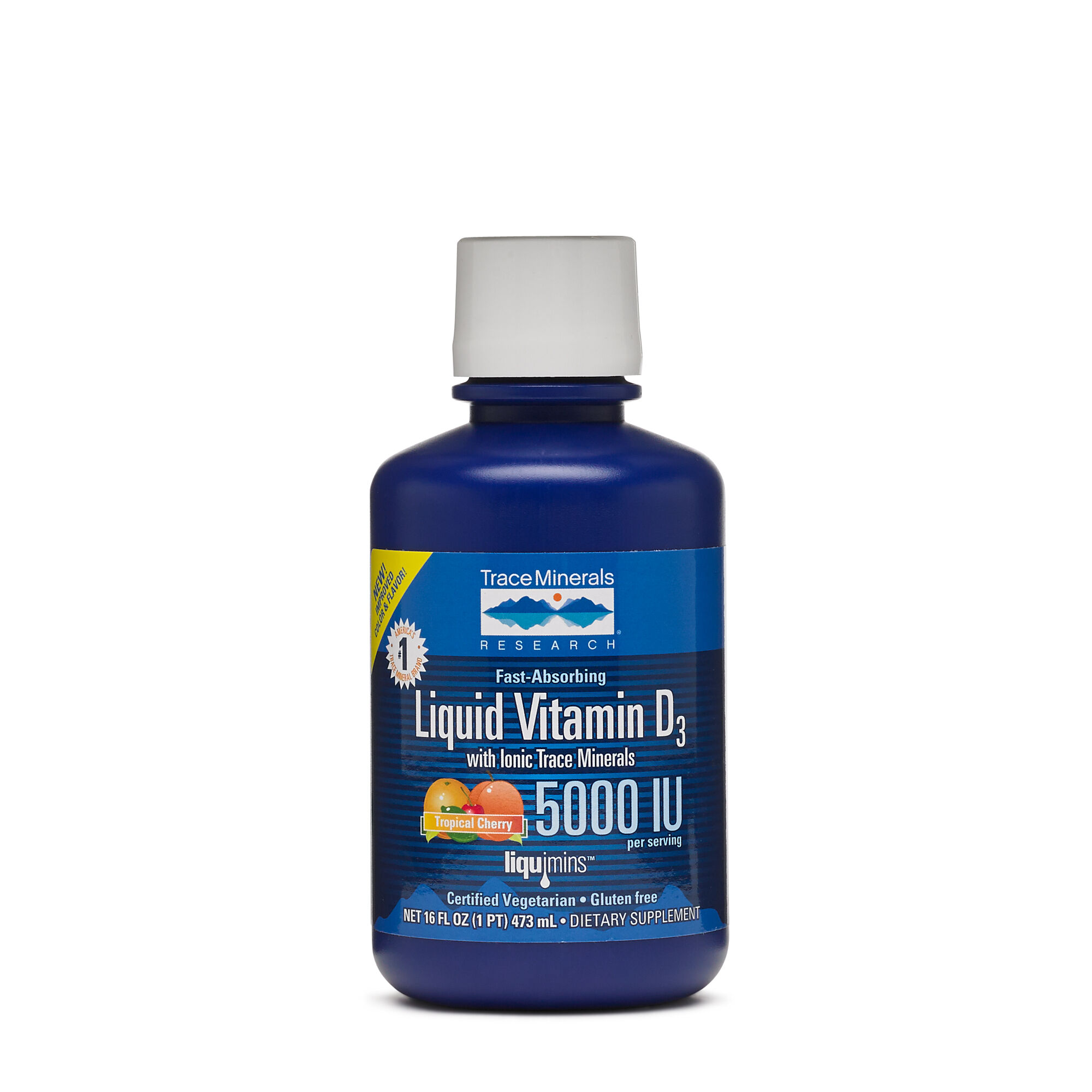 Trace Minerals Research Liquid Vitamin D3 5000 Iu Tropical Cherry