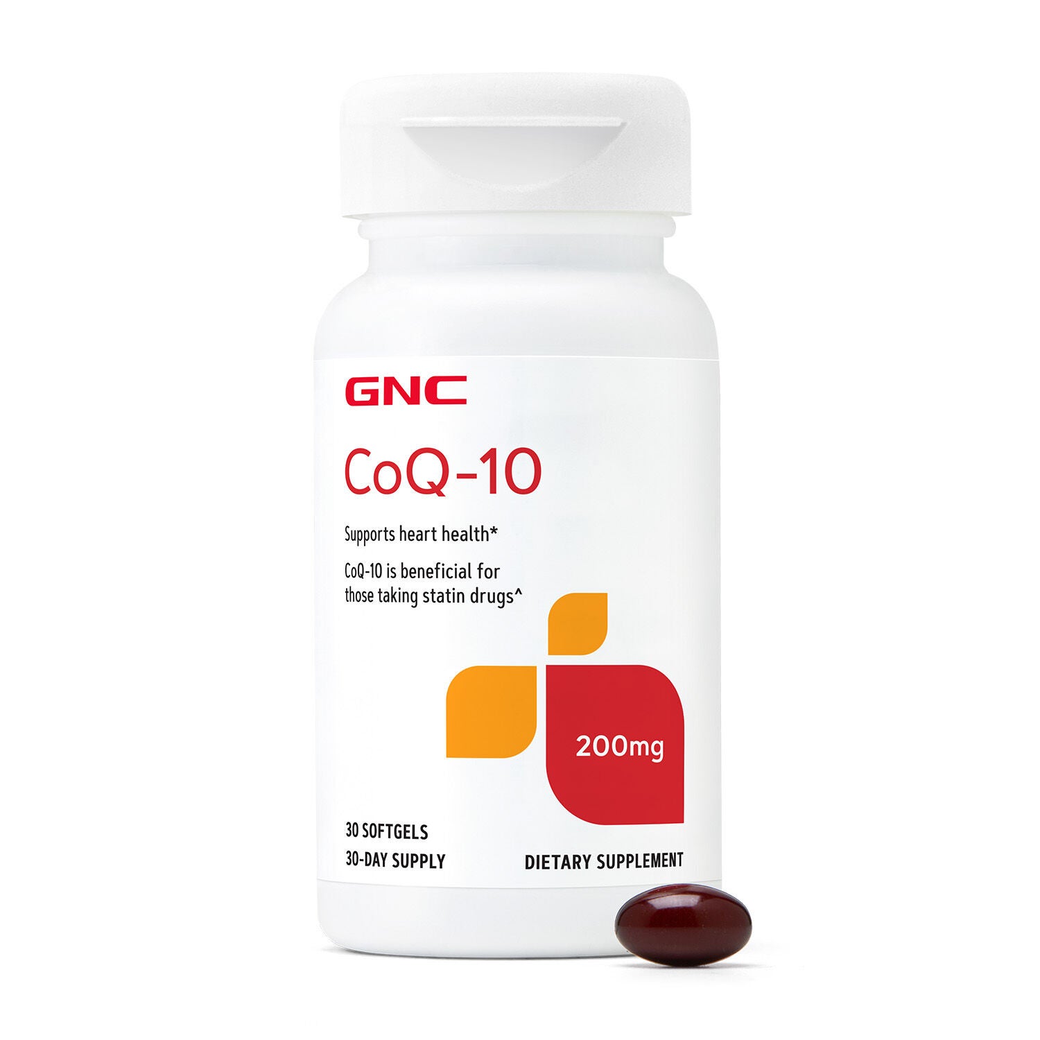CoQ-10 200mg - 30 Softgels (30 Servings) | GNC