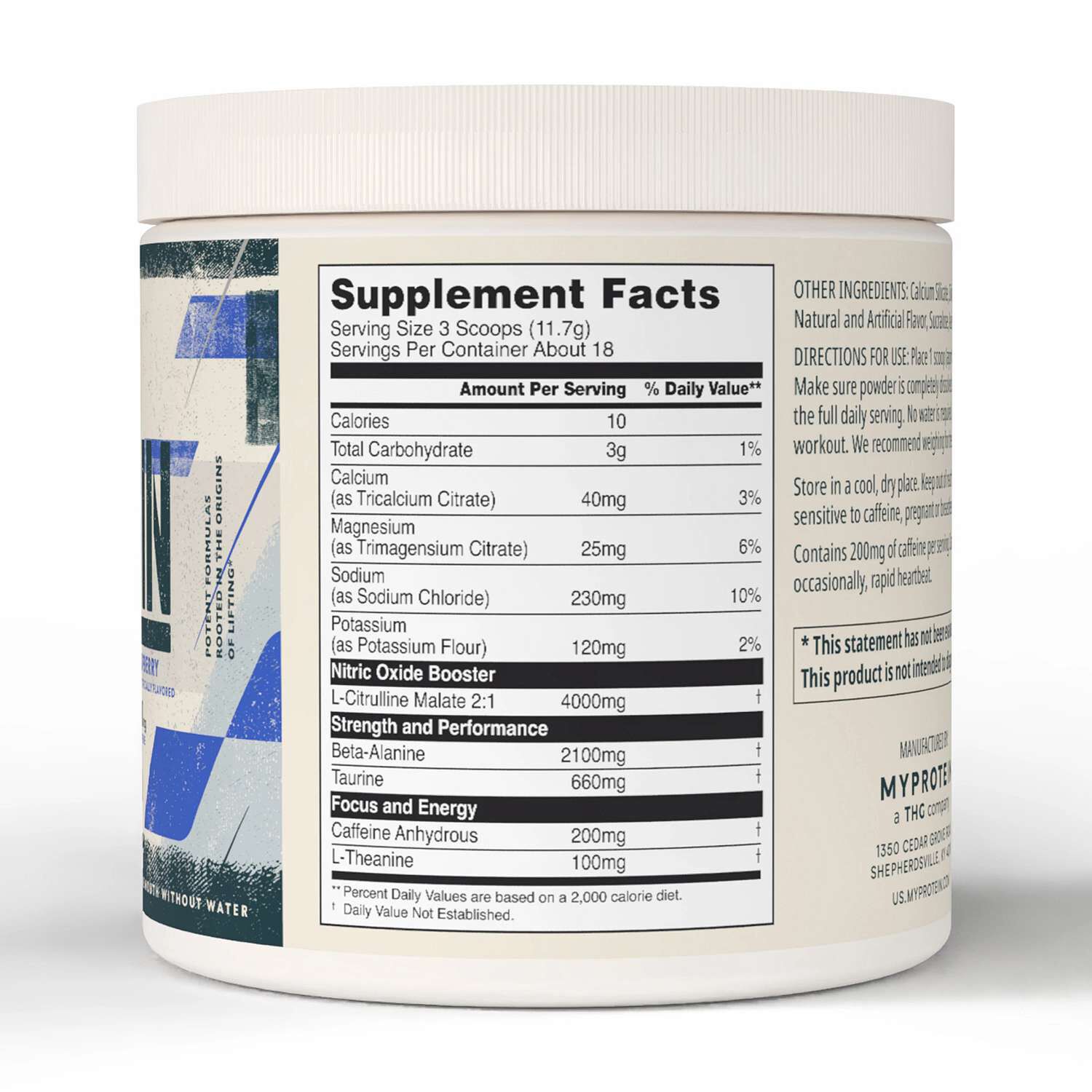 Origin Fast Melt Pre-Workout Powder - Blue Raspberry (18 Servings)  | GNC
