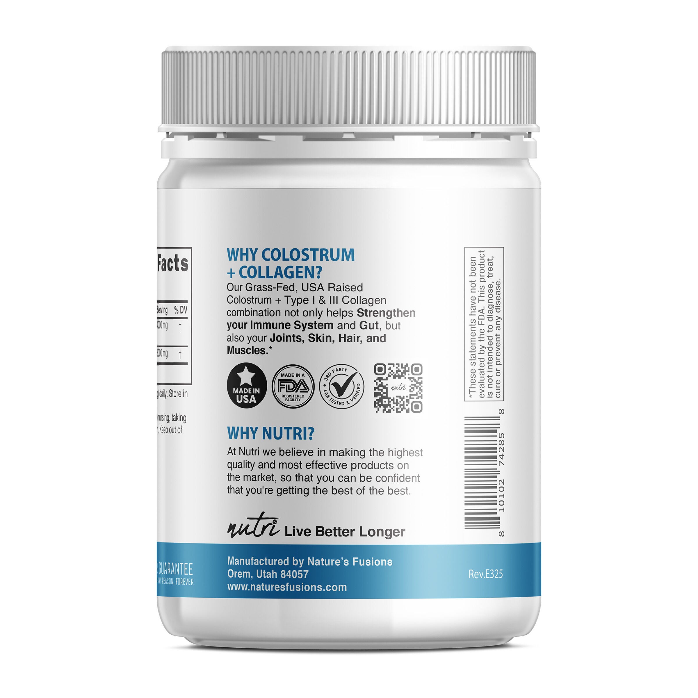 Colostrum+ Collagen Peptides - Unflavored (30 Servings)  | GNC