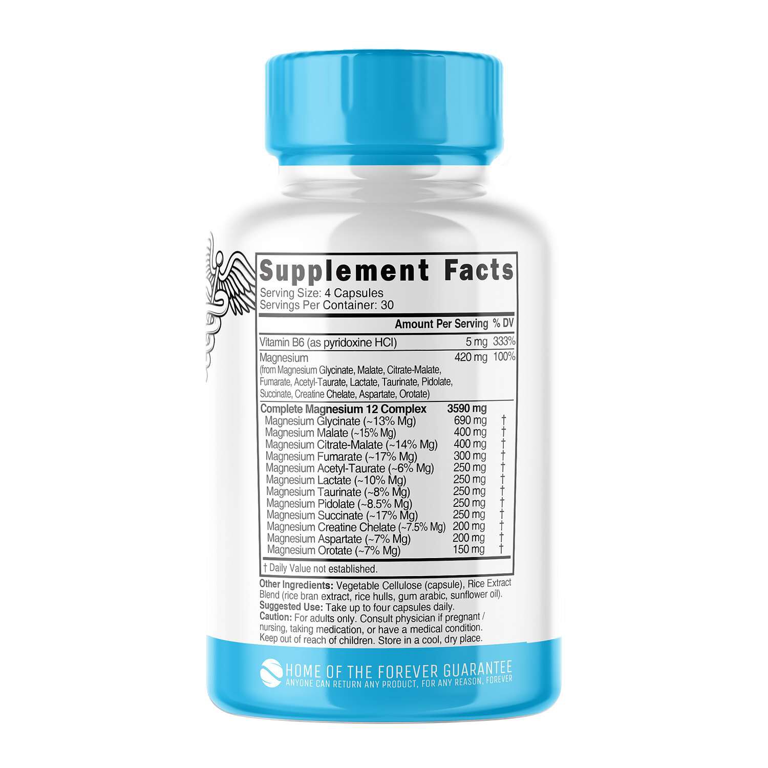 Magnesium Complex - 120 Vegan Capsules (30 Servings)  | GNC