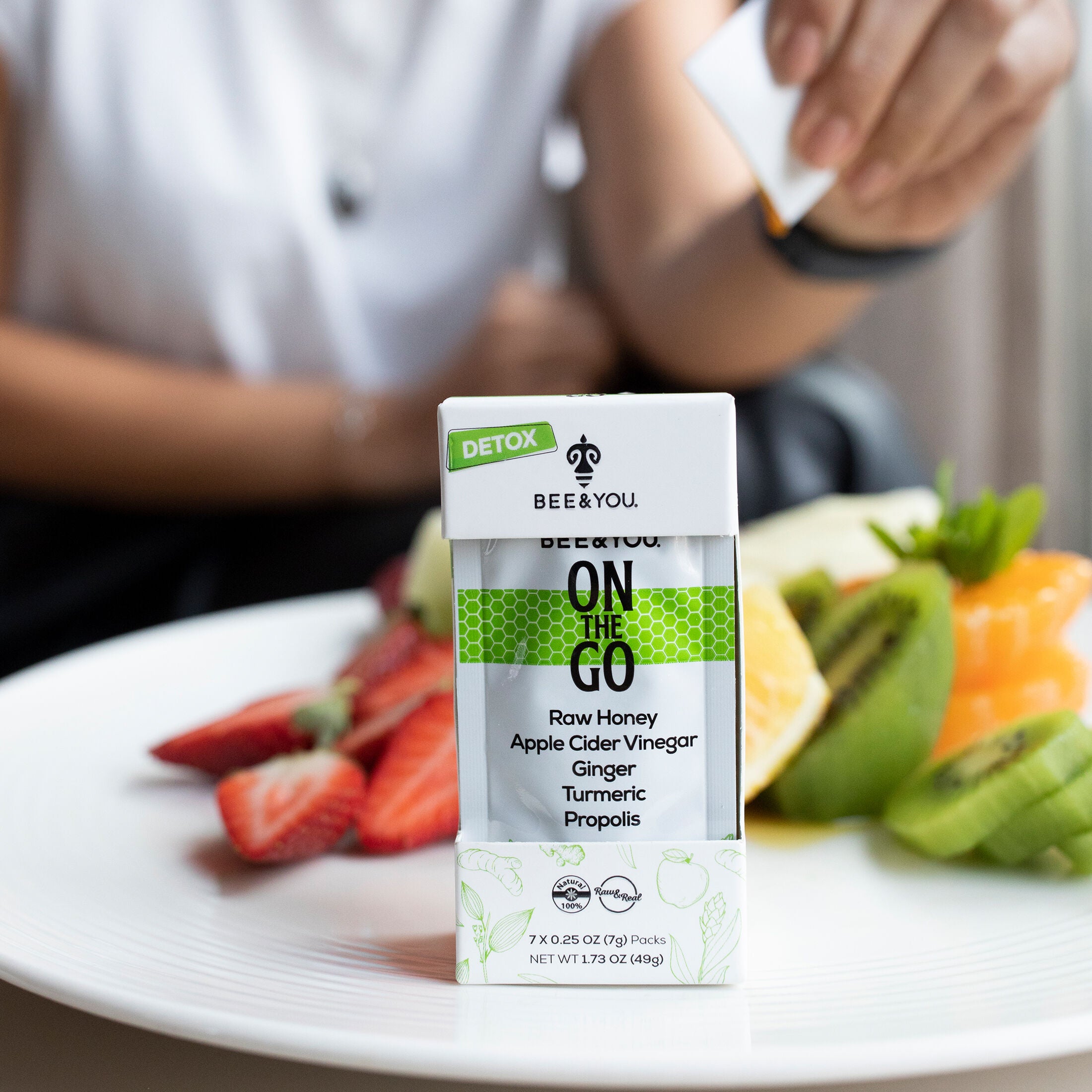 On The Go Detox Raw Honey Single Serve Packets - 1.73 oz. (12 Packets)  | GNC