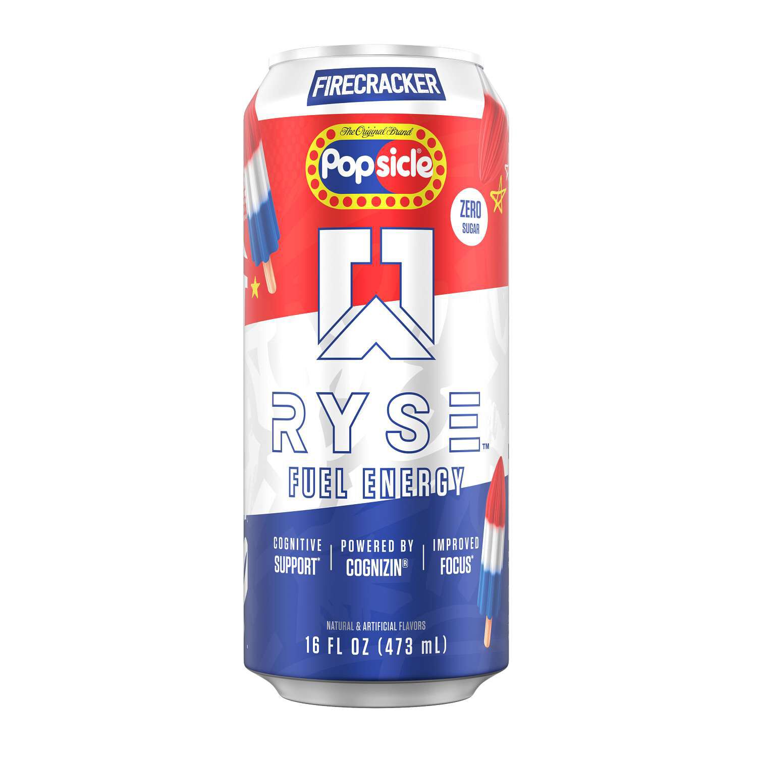 Fuel Energy Drink - Popsicle&reg; Firecracker - 16 fl oz. (12 Cans)