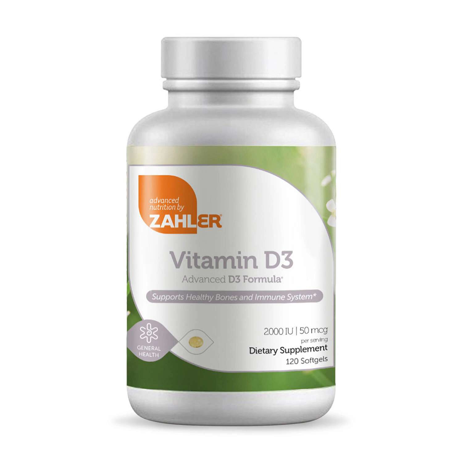 Zahler Vitamin D3 2000 IU