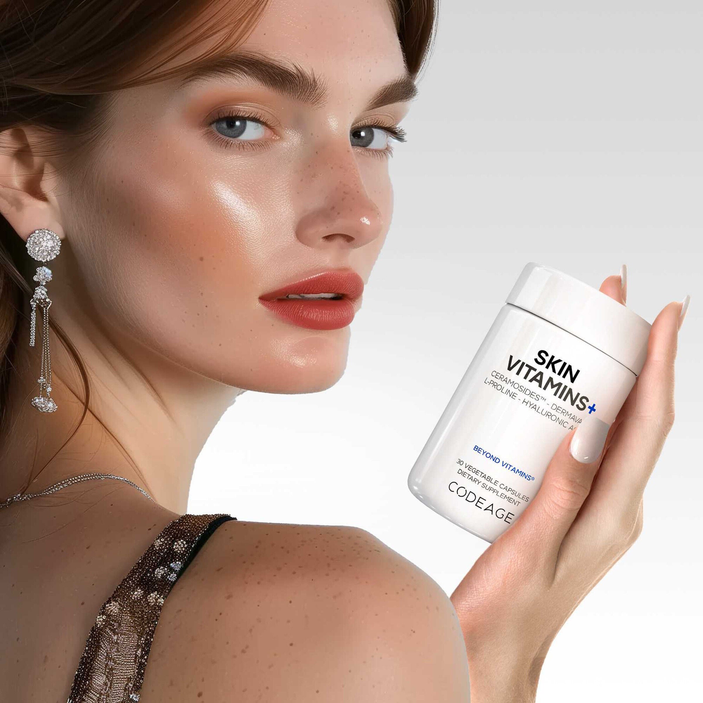 Skin Vitamins+ - 30 Vegetable Capsules (30 Servings)  | GNC