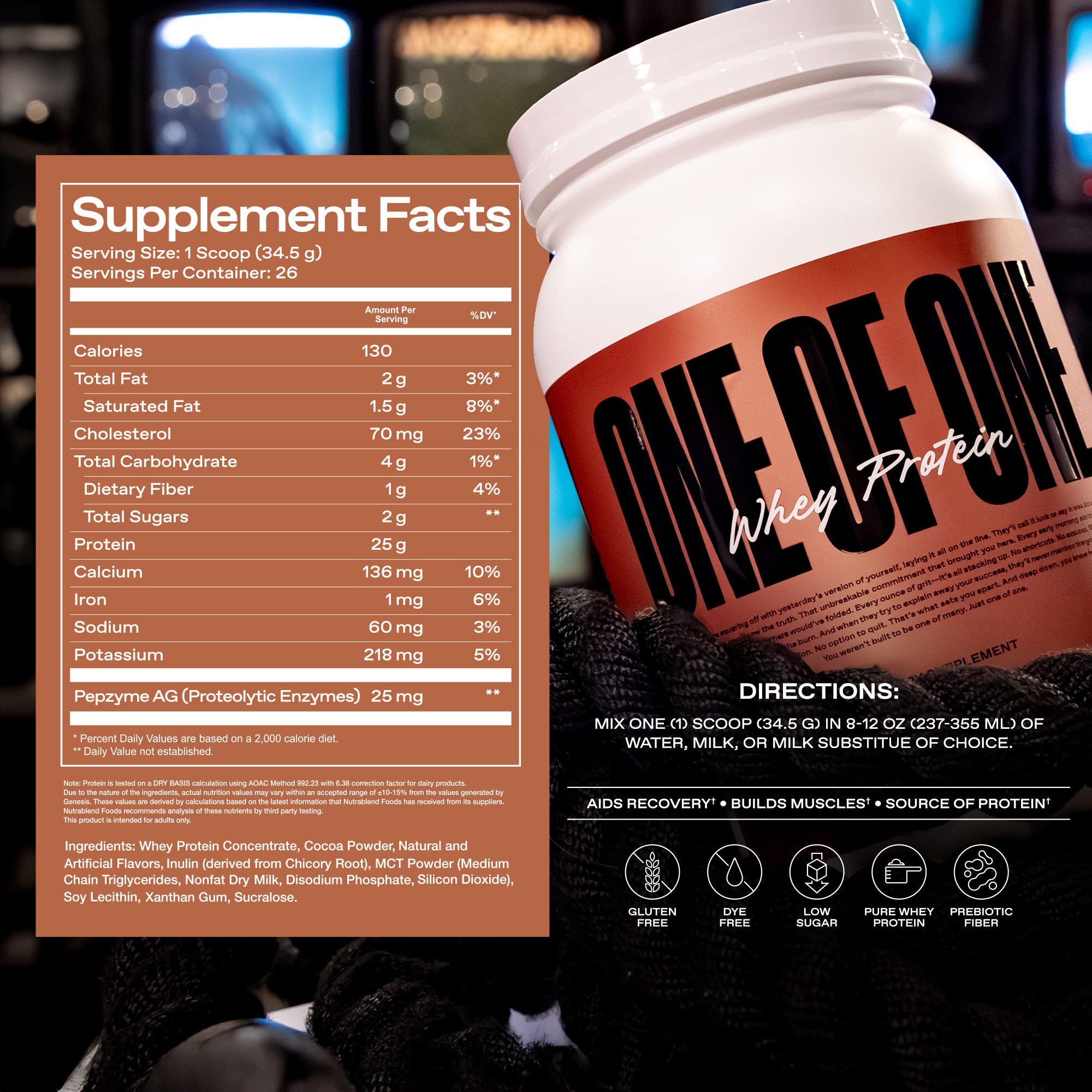One of One Whey Protein - Milk Chocolate (26 Servings)  | GNC