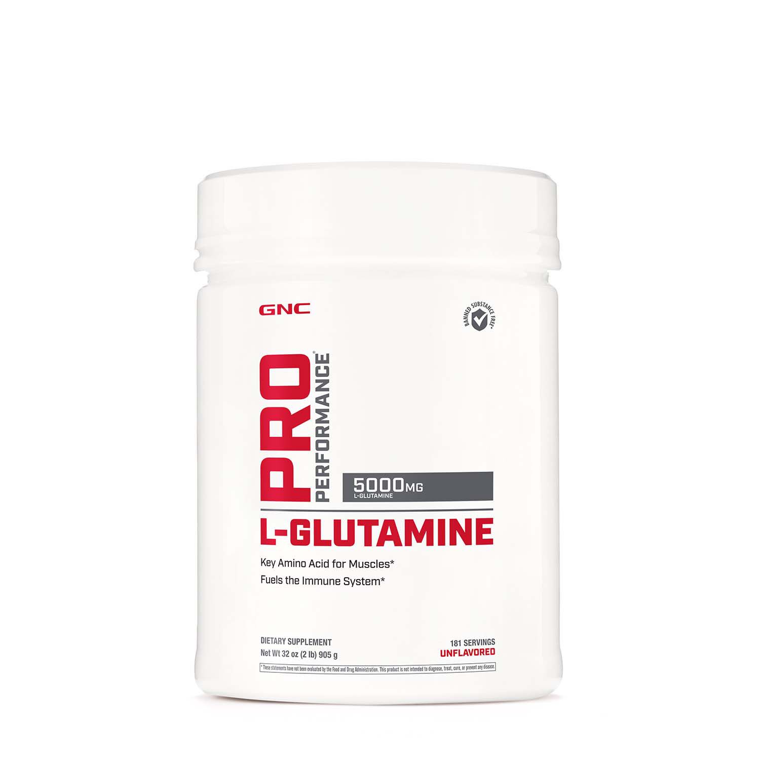 L-Glutamine 5000mg - Unflavored&nbsp;(181 Servings)  | GNC