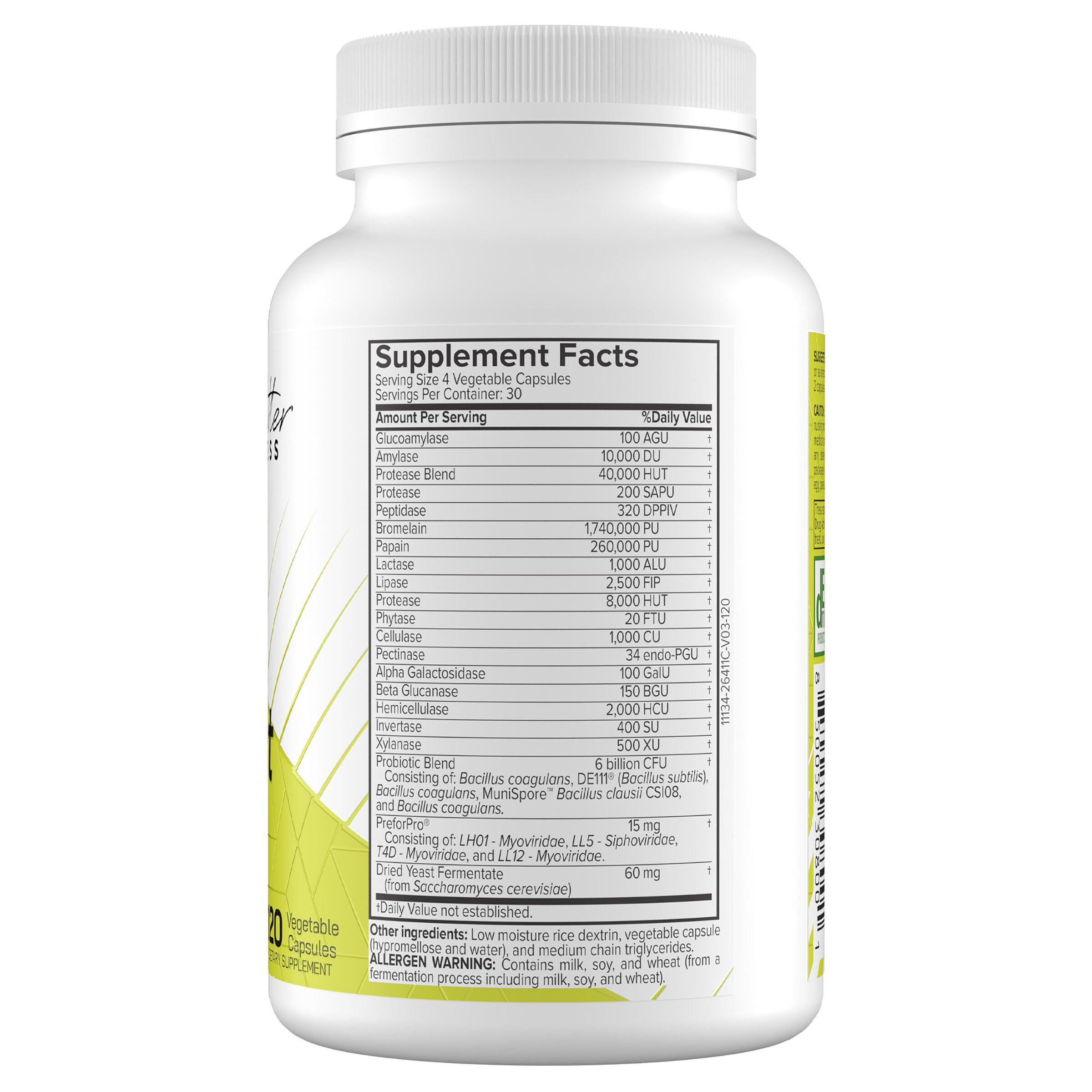 Intestinal Tract Support Pro Digest - 120 Vegetable Capsules (30 Servings)  | GNC