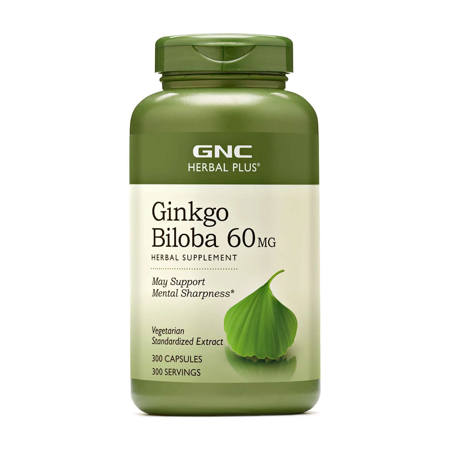 Ginkgo Biloba 60mg - 300 Capsules (300 Servings) | GNC