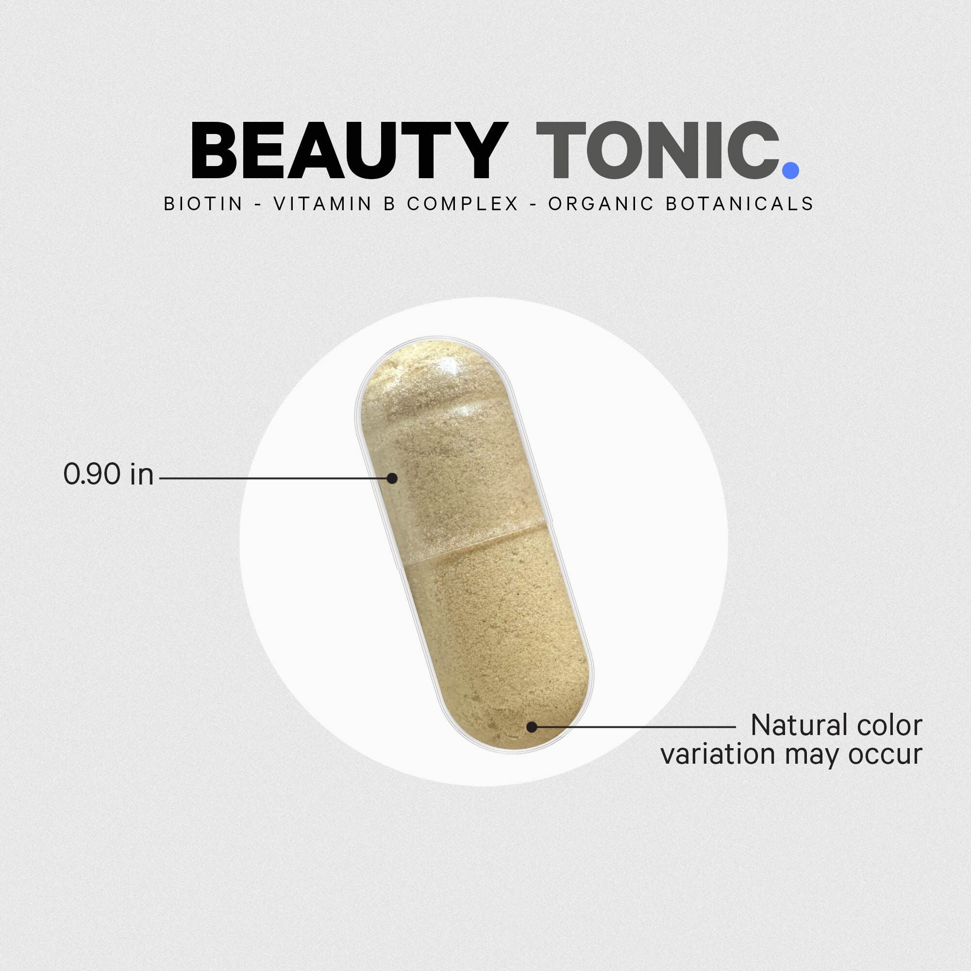 Beauty Tonic - Vegan Multivitamins - Biotin - Astaxanthin &amp; Organic Blend - 90 Capsules (30 Servings)  | GNC