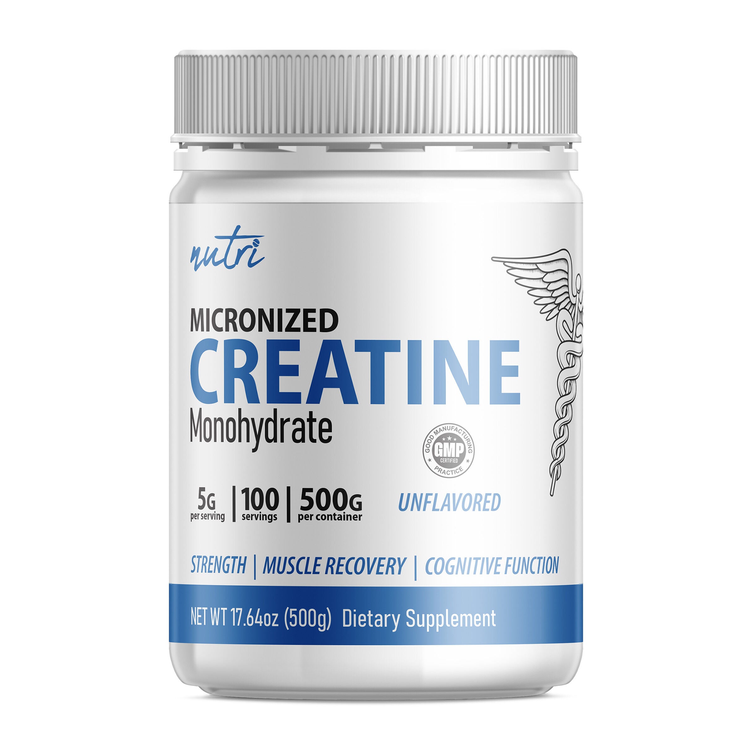 Micronized Creatine Monohydrate 5000mg - Unflavored (100 Servings)