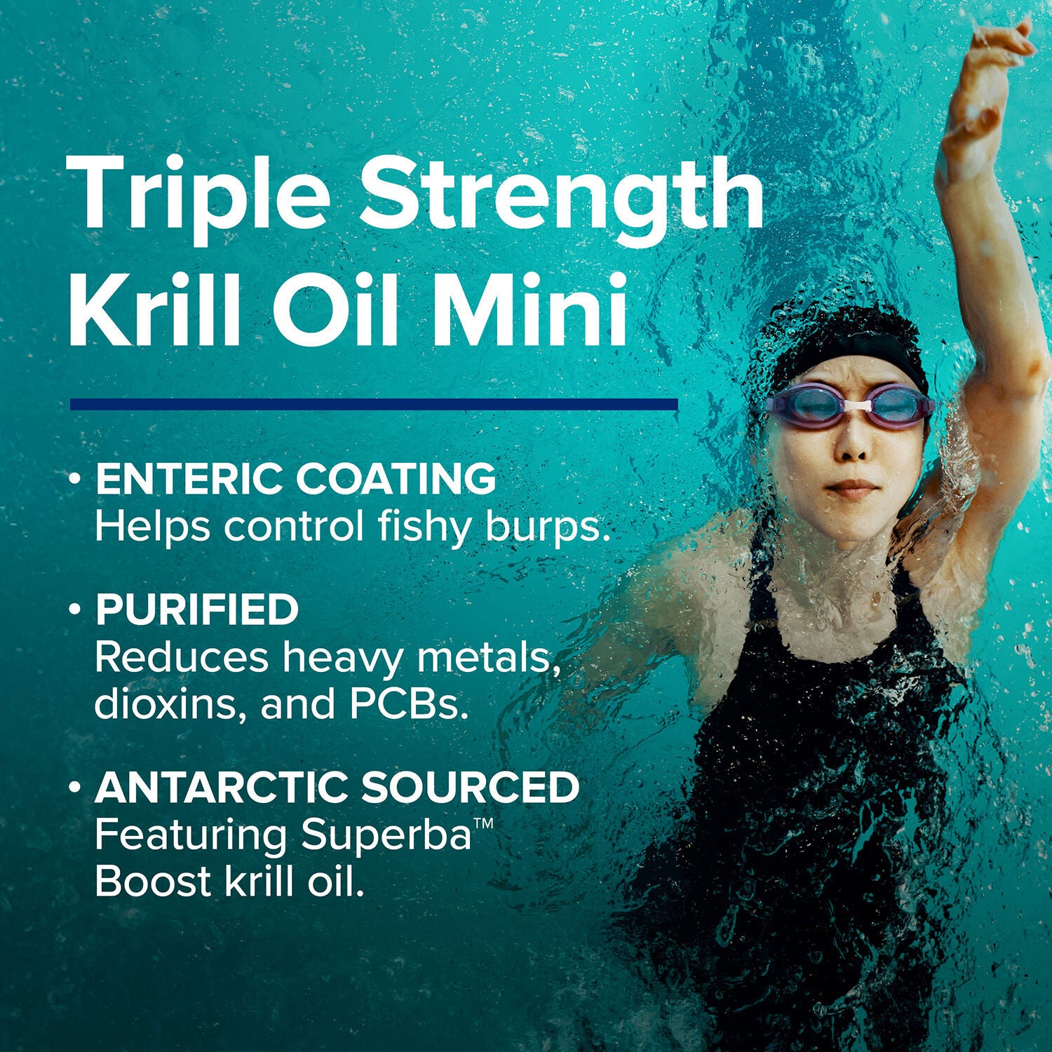 Triple Strength Krill Oil Mini - 60 Softgels (30 Servings)  | GNC