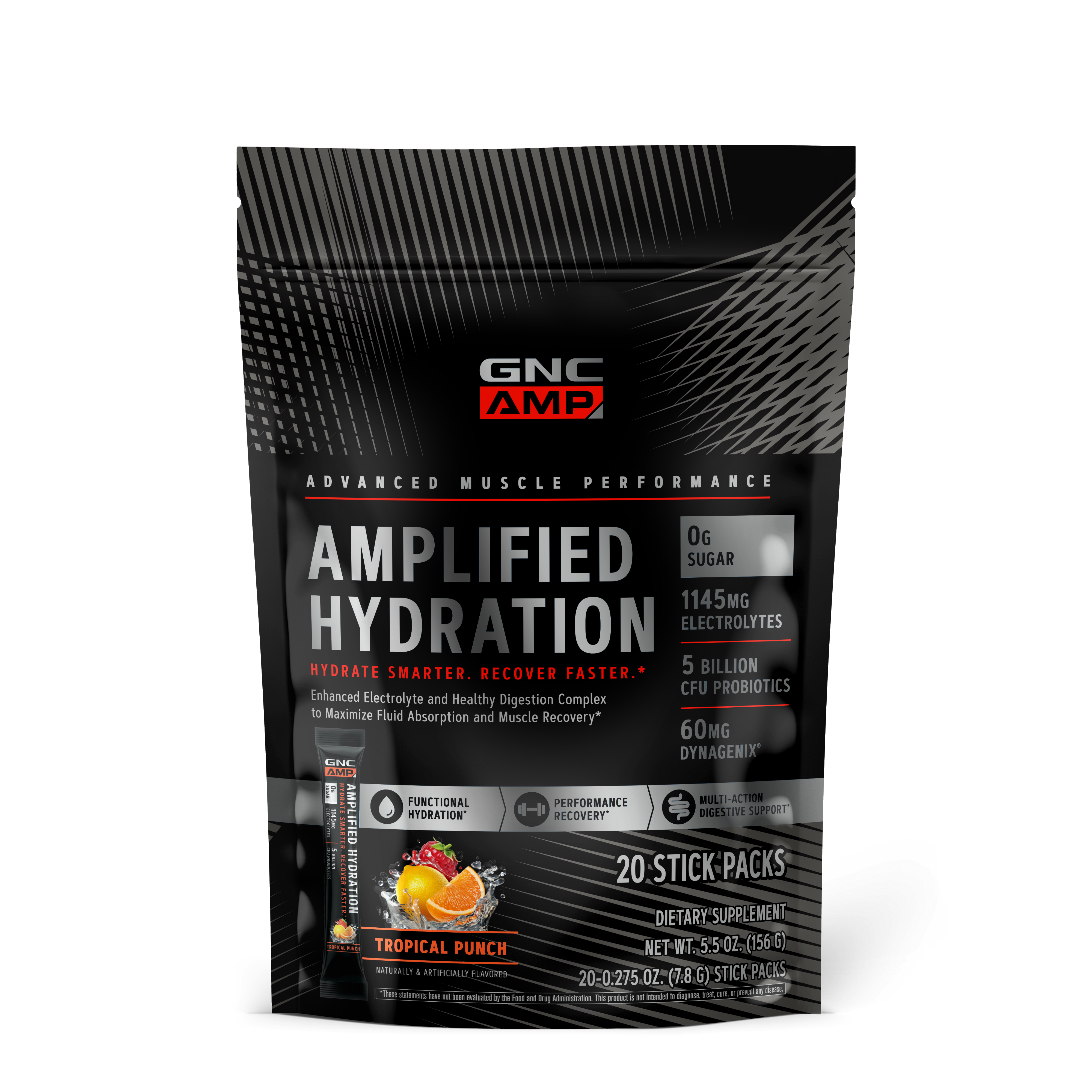 Amplified Hydration - Tropical Punch (20 Stick Packs) Tropical Punch | GNC