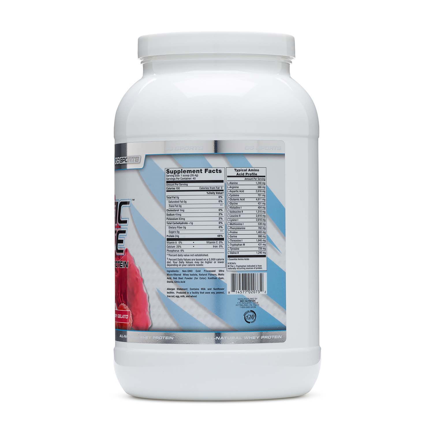 PROLIFIC&trade; ISOLATE - Raspberry Gelato (40 Servings) Raspberry Gelato | GNC