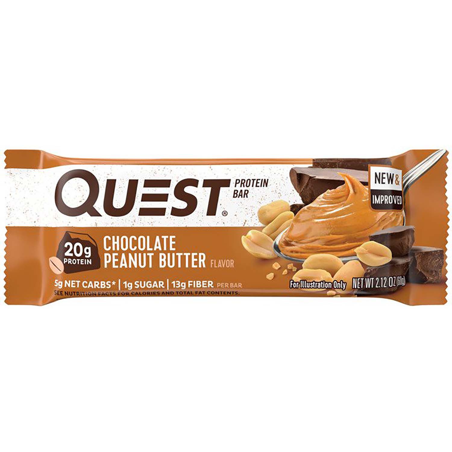 Quest quest bar chocolate peanut butter gnc