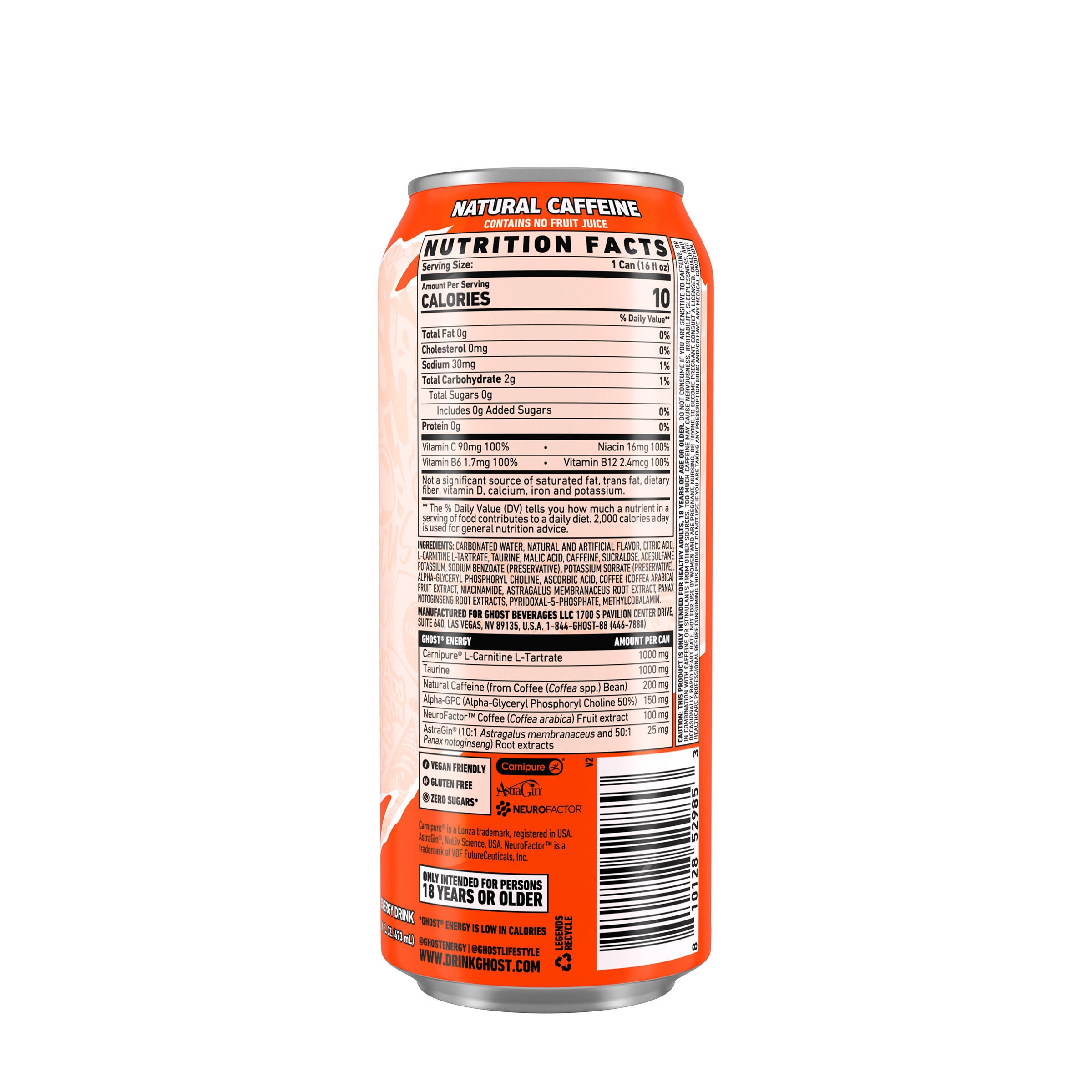 Energy Drink - Peaches - 16 fl oz. (12 Cans) Peaches | GNC