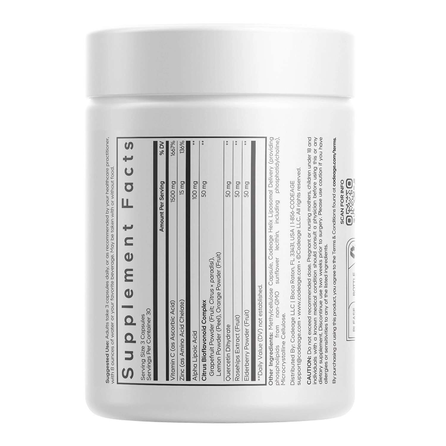 Liposomal Vitamin C+ - 90 Capsules (30 Servings)  | GNC