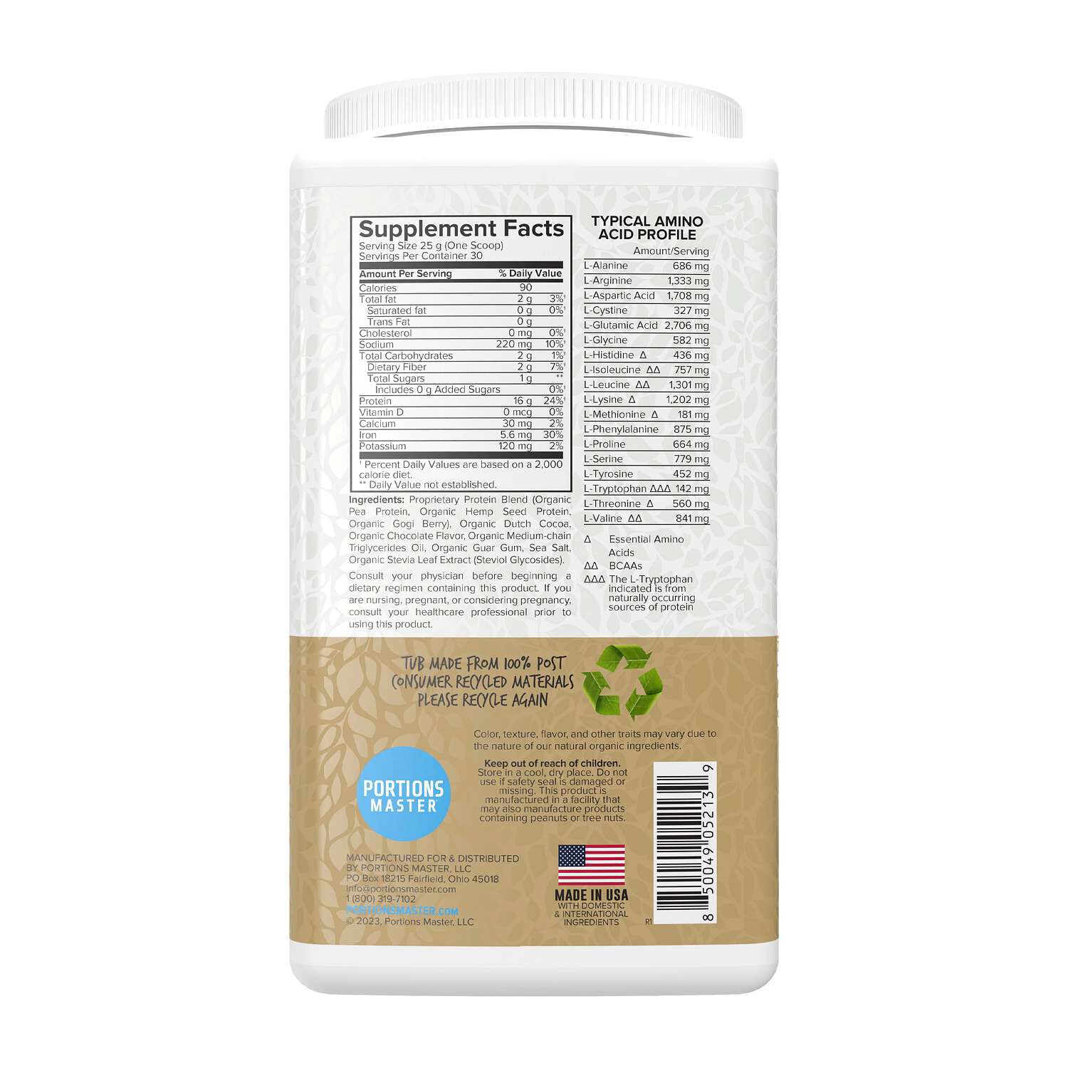 Vegan Protein Blend - Chocolate (30 Servings)