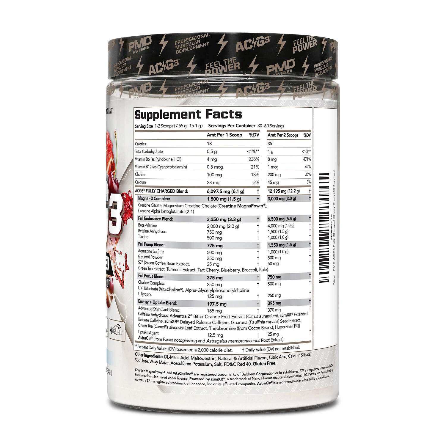 ACG3 Fully Charged Pre-Workout - Cherry Slush (30 Servings)