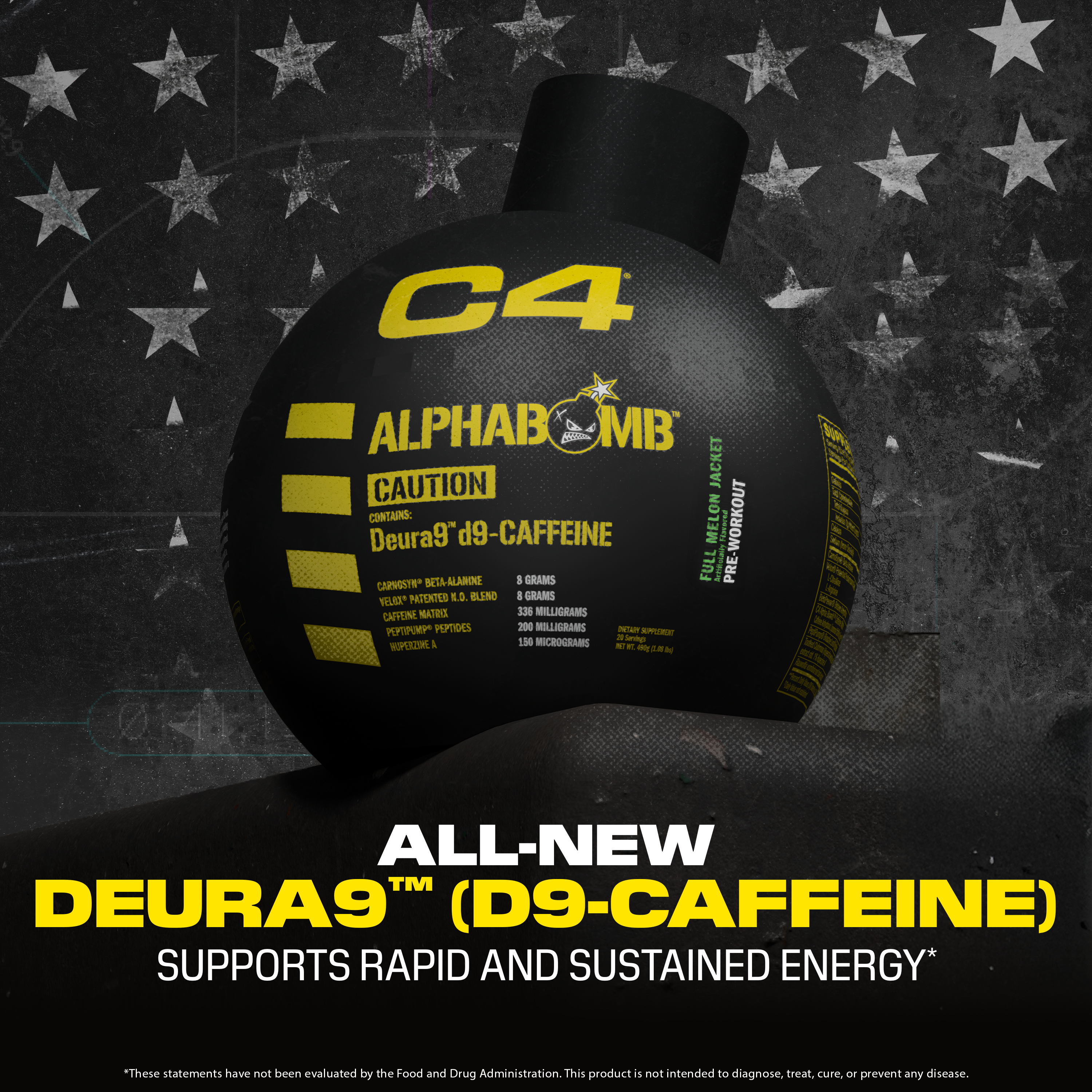 C4 Alpha Bomb Pre-Workout - Full Melon Jacket (20 Servings)