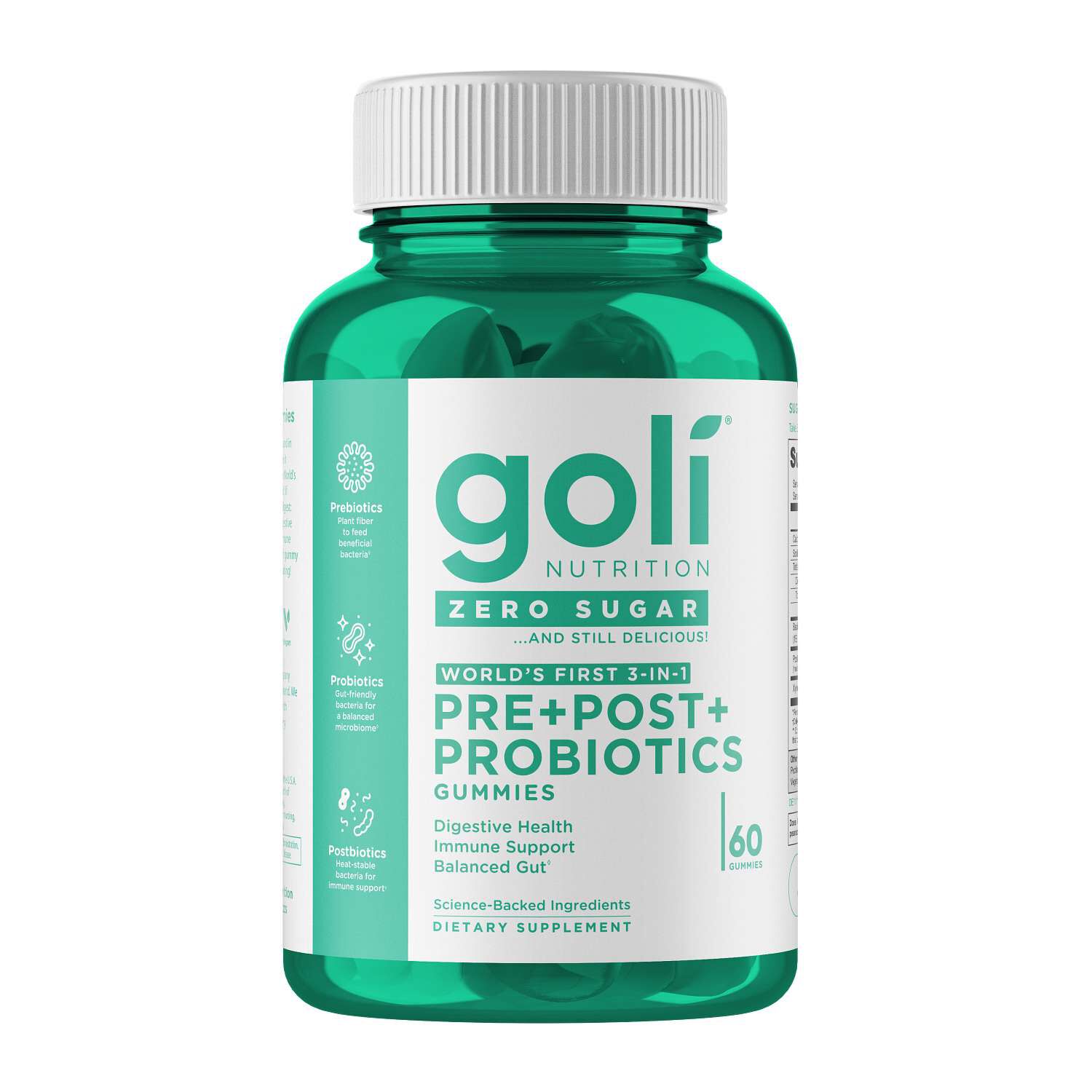 Pre+Post+ Probiotics Gummies - 60 Gummies (20 Servings)
