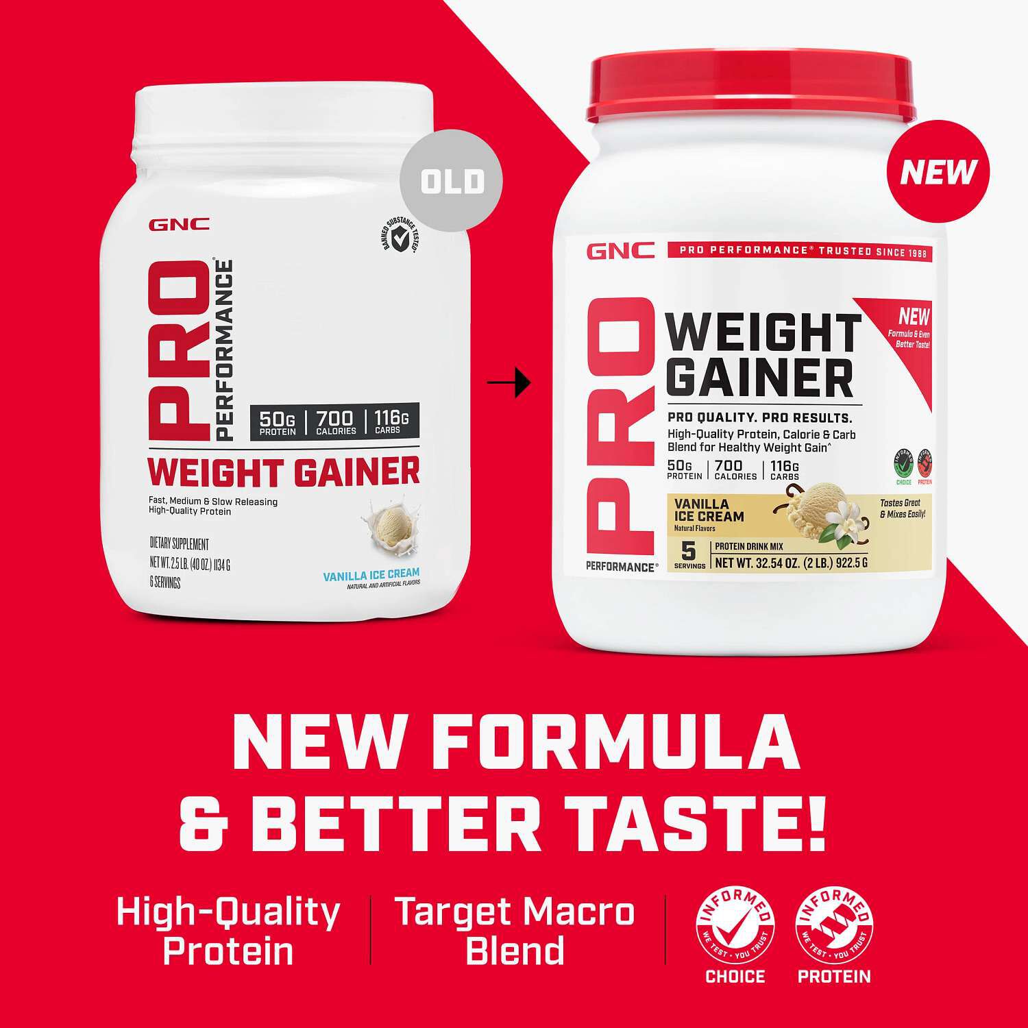 Weight Gainer - Vanilla Ice Cream (5 Servings)