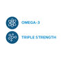 Triple Strength Fish Oil Mini - 120 Softgels &#40;60 Servings&#41;  | GNC