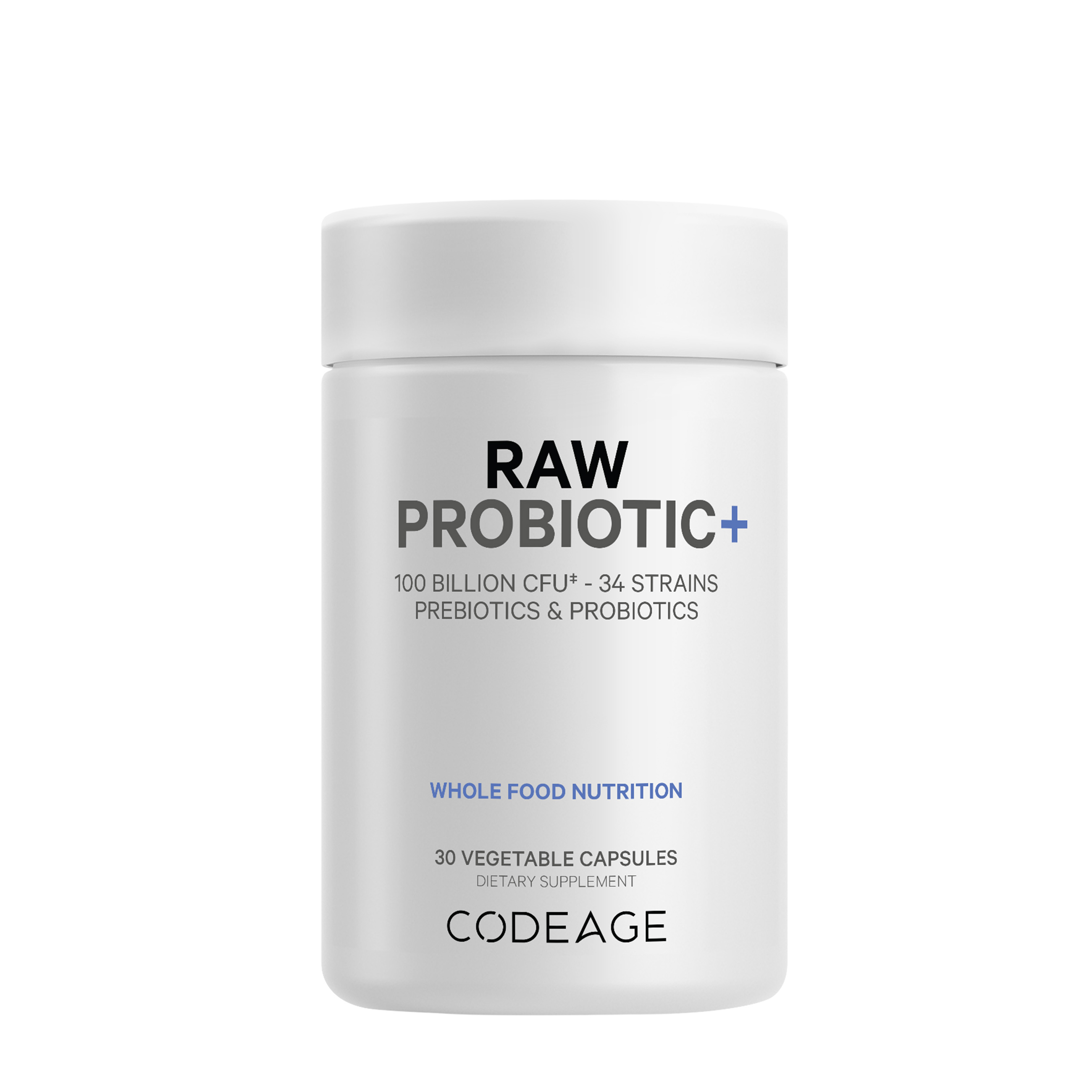 Raw Probiotic+ - 30 Vegetable Capsules (30 Servings)  | GNC