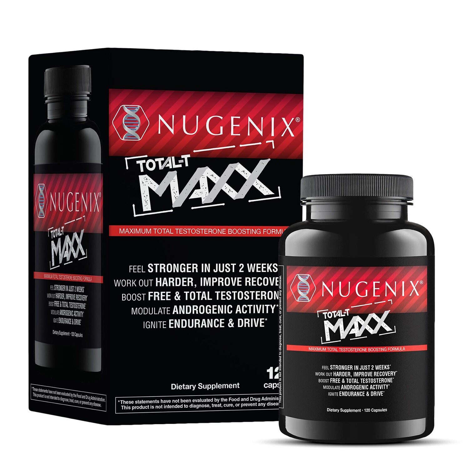 Maxx Testosterone Booster with Tesnor - 120 Capsules (30 Servings)  | GNC