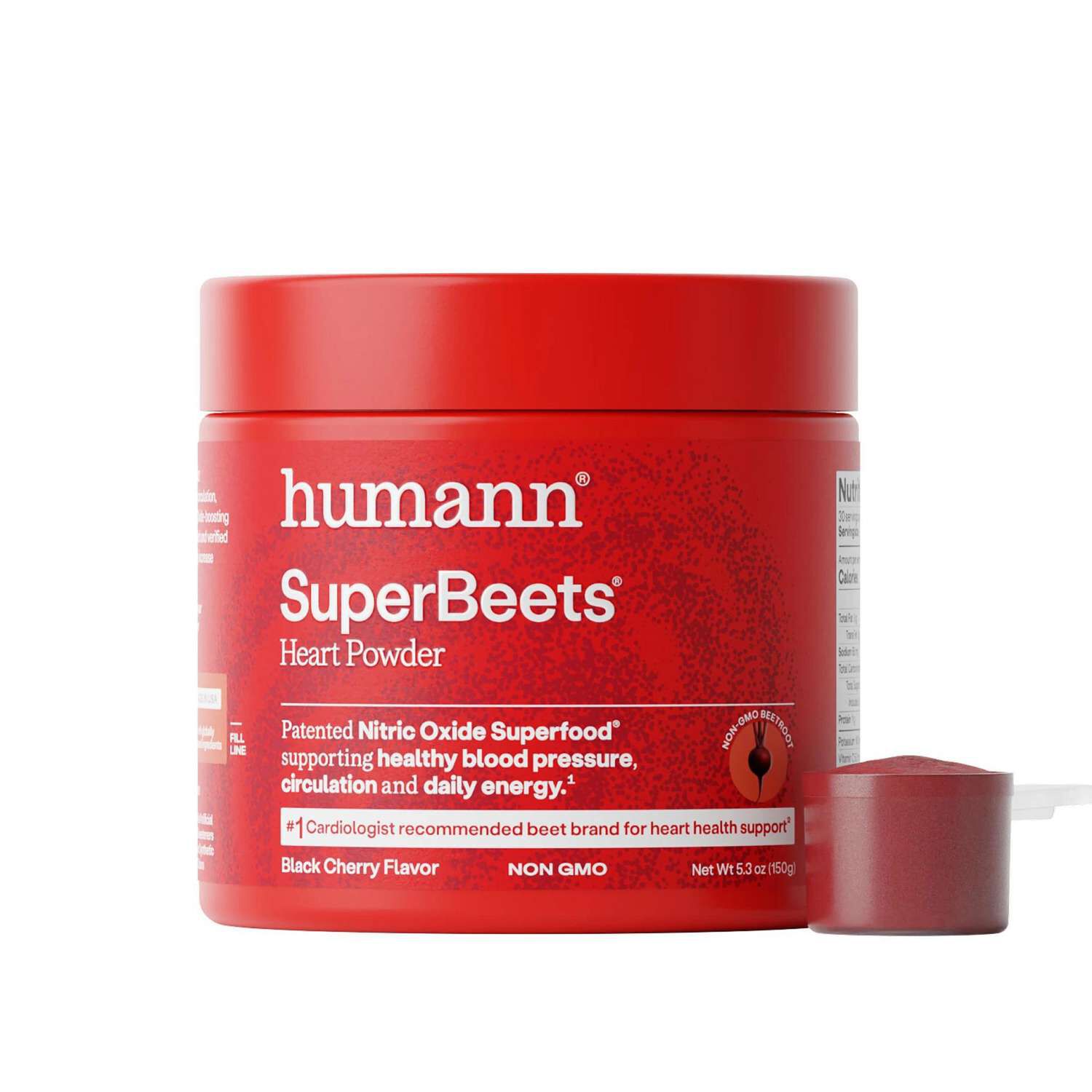 SuperBeets Heart Powder - Black Cherry - 5.3 oz (30 Servings)  | GNC