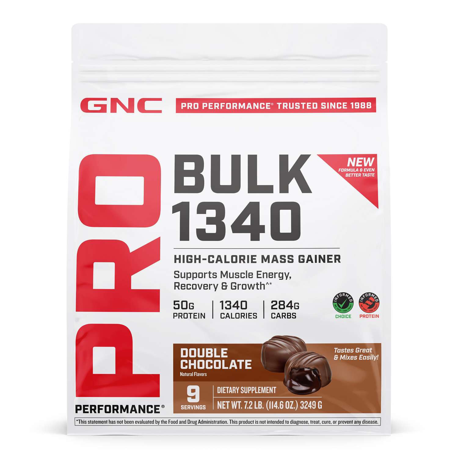 Bulk 1340 - Double Chocolate (9 Servings)  | GNC