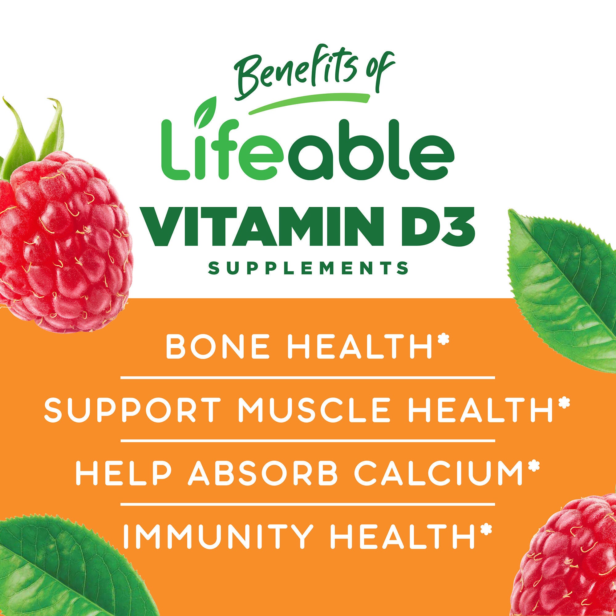 Vitamin D3 5000 IU - 60 Gummies (30 Servings)  | GNC