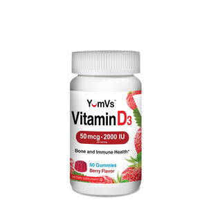 Vitamin D3 50mcg - 2000IU - Berry - 60 Gummies &#40;30 Servings&#41;  | GNC