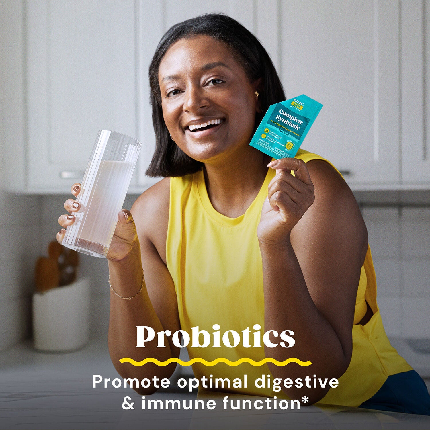 Complete Synbiotic 4-in-1 Digestive Support Powder - 30 Packets (30 Servings)  | GNC